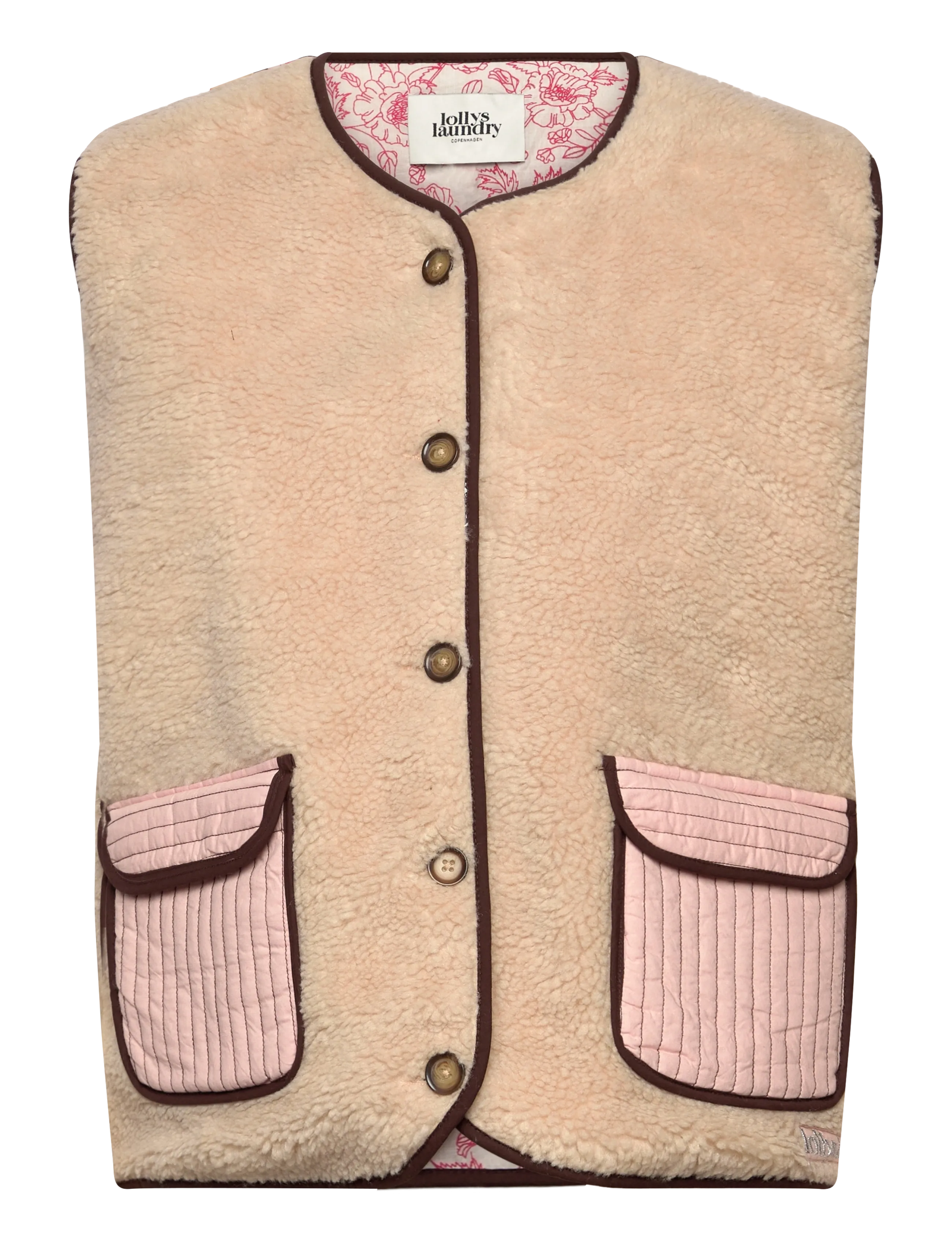 LOLLYS LAUNDRY Jacell Love Vest Sl Beige - S - Damen