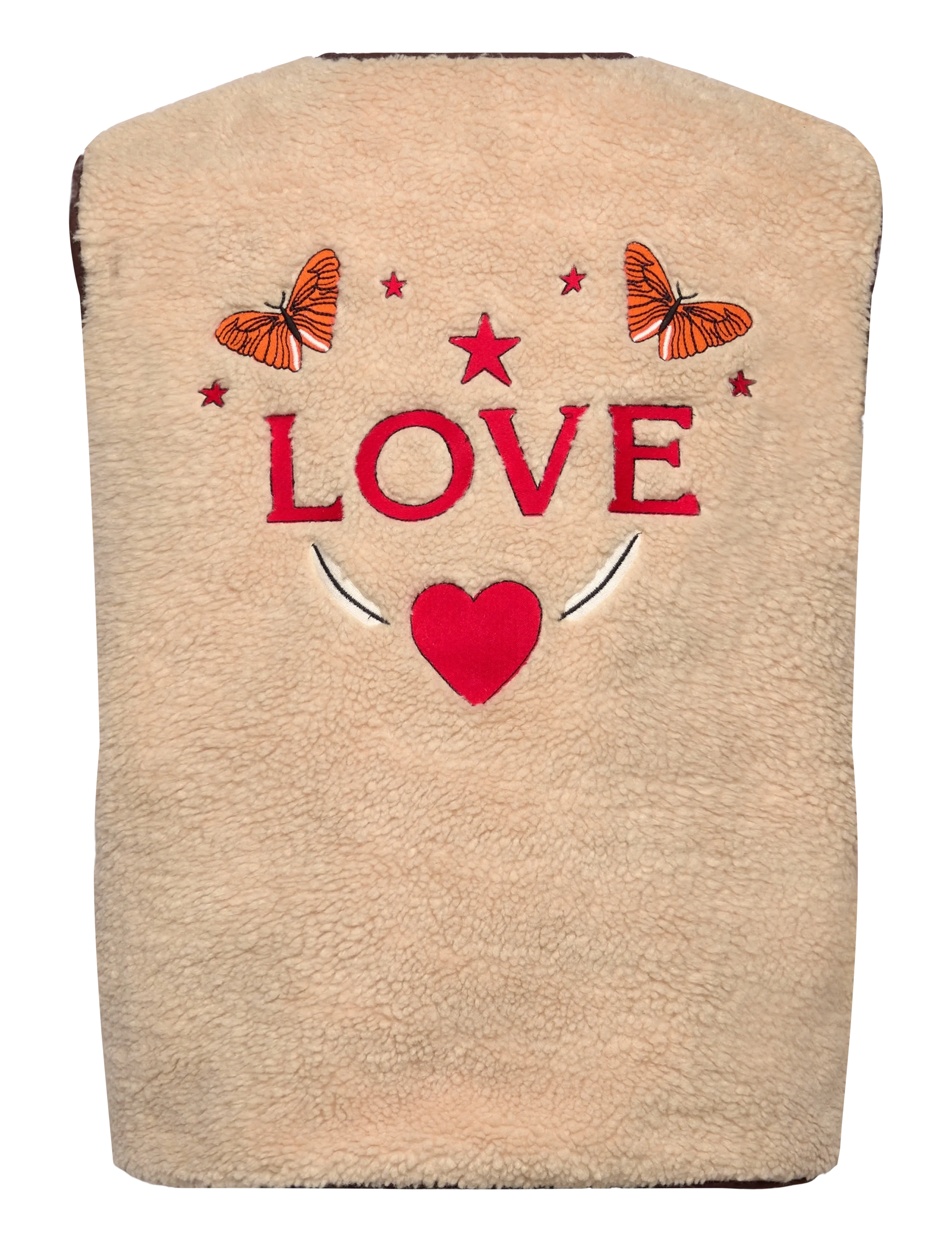 Lollys Laundry - JaceLL Love Vest SL - fleece- og teddyveste - beige - 2