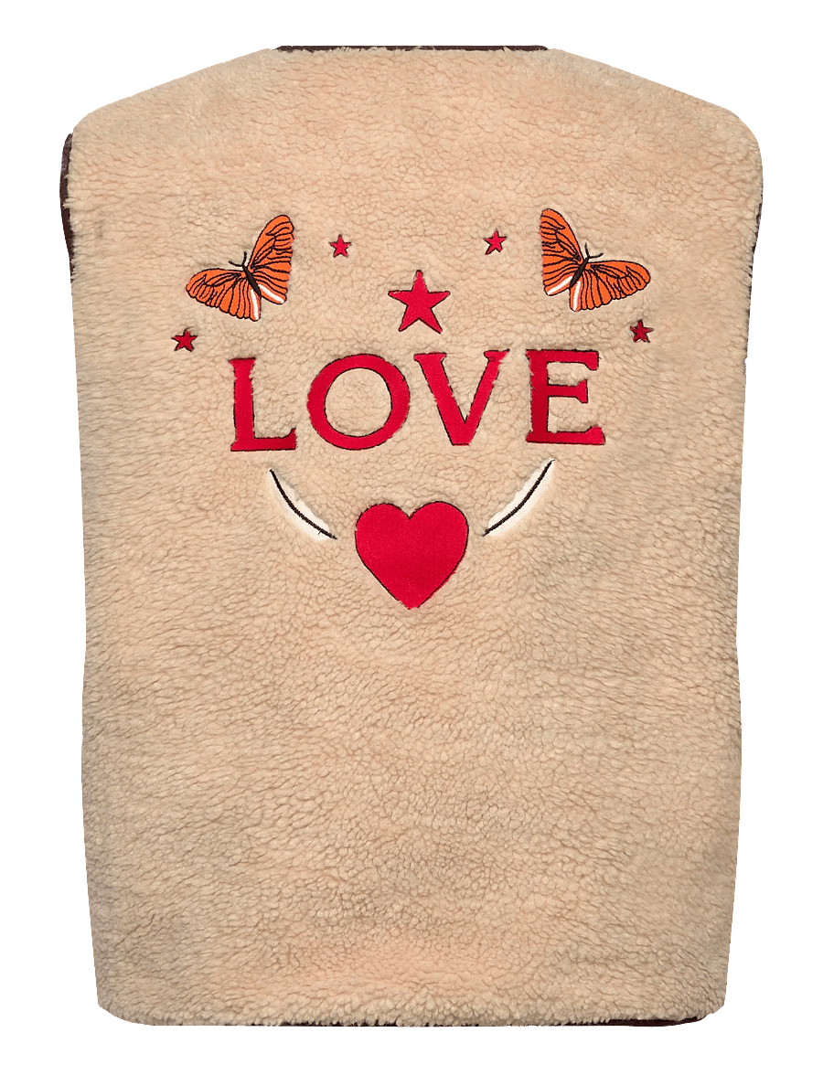 Lollys Laundry - JaceLL Love Vest SL - fleece- og teddyveste - beige - 2