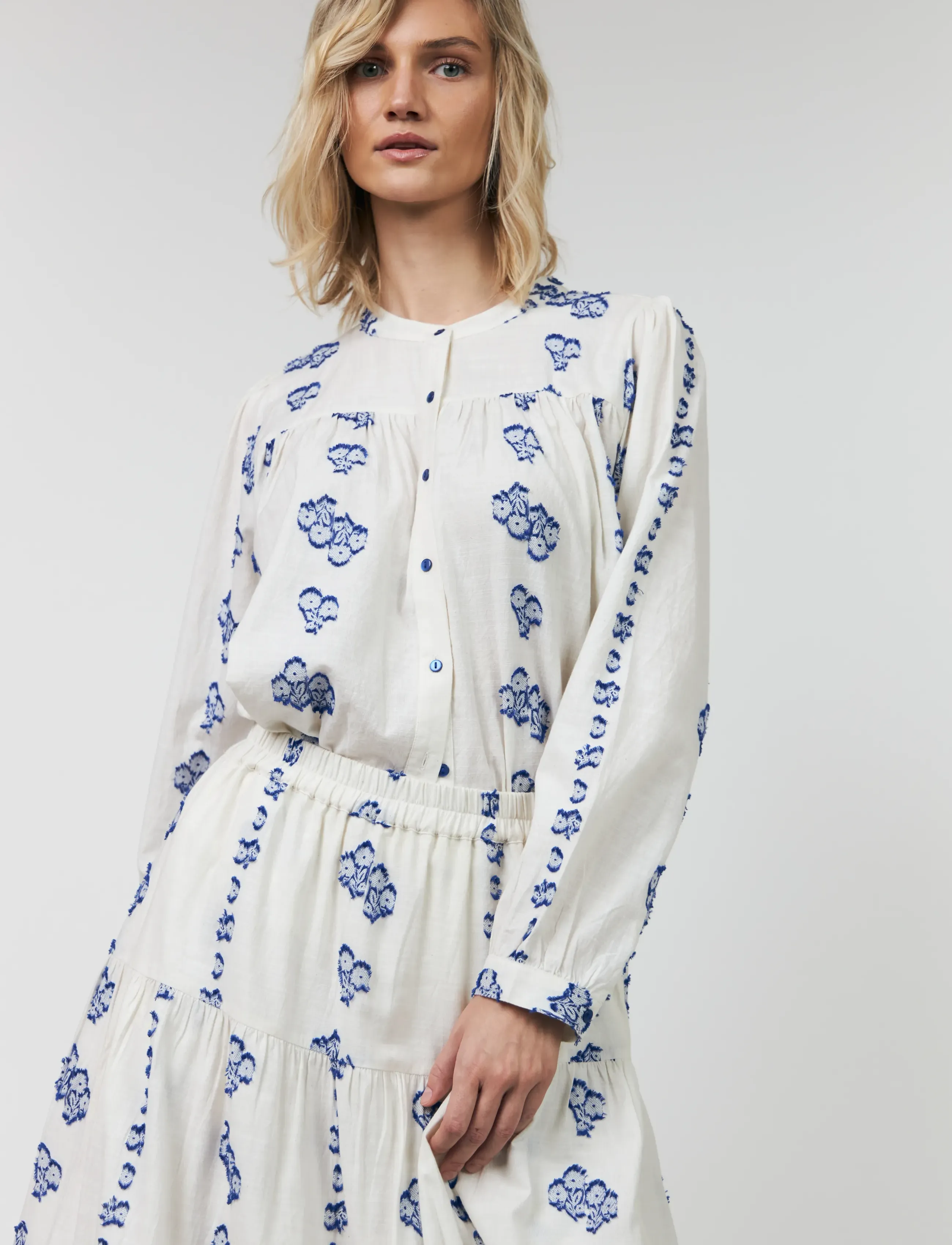 Lollys Laundry Nickyll Shirt, S, Cream, Skjorter > Langærmede, Dame