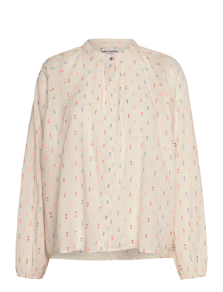 Lollys Laundry - HaileyLL Shirt - pikkade varrukatega särgid - creme - 1
