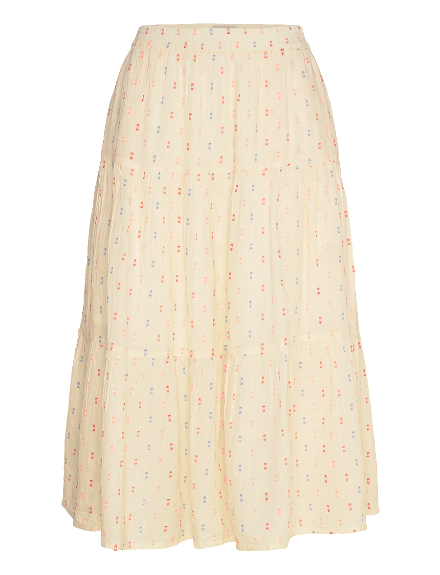 Lollys Laundry - MorningLL Midi Skirt - midi-röcke - creme - 1