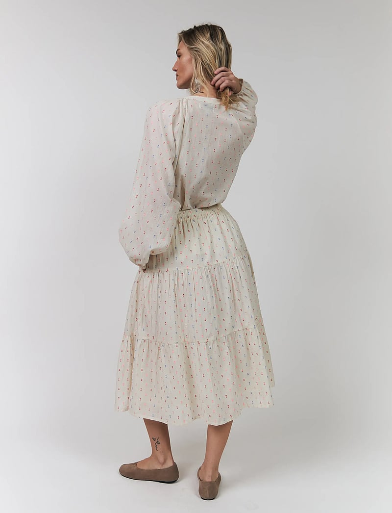 Lollys Laundry - MorningLL Midi Skirt - midiseelikud - creme - 3