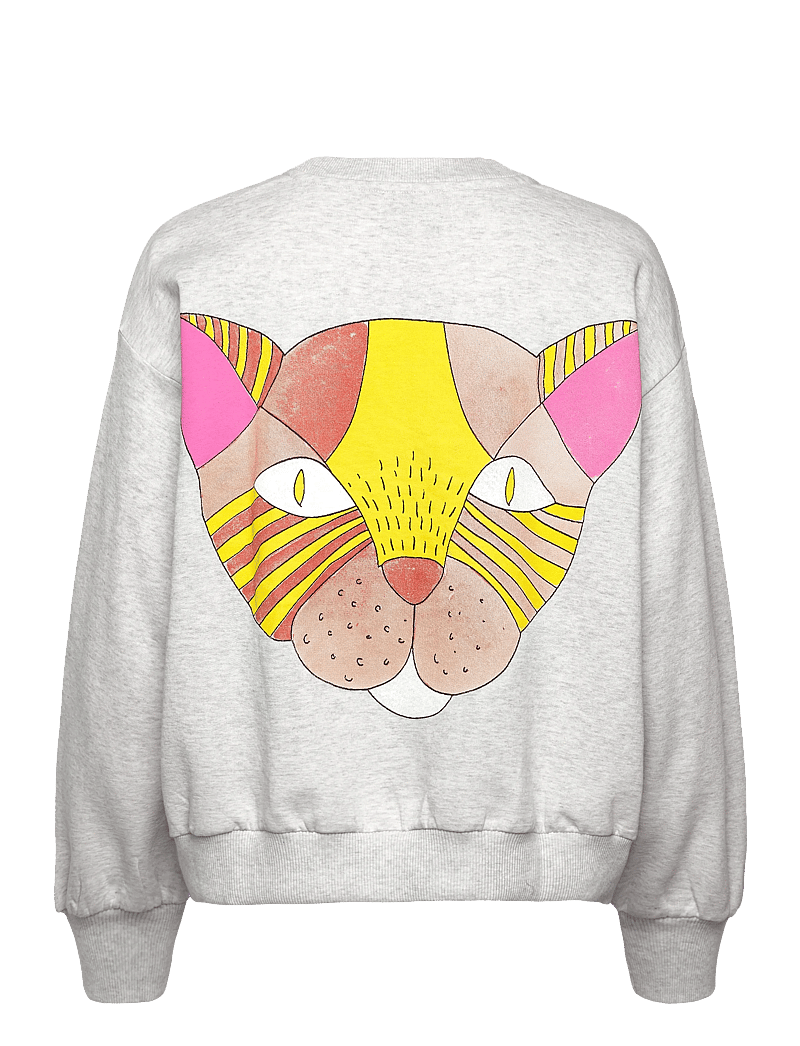 Lollys Laundry - SydneyLL Cat Sweatshirt LS - mode trends - light grey melange - 2
