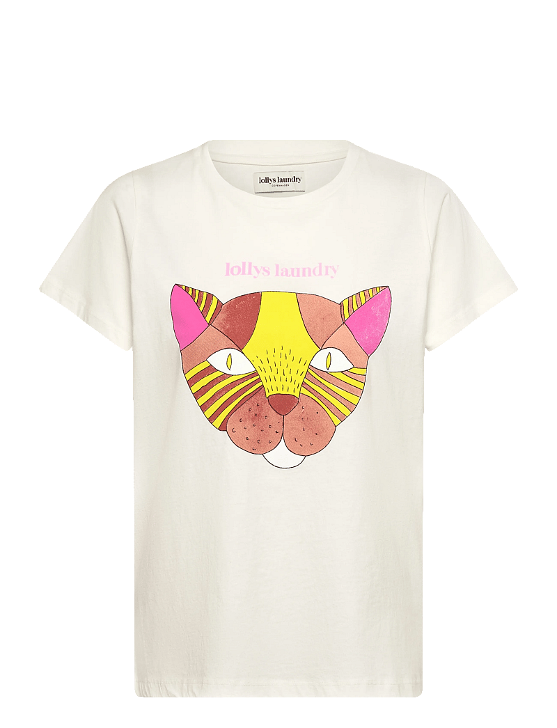 Lollys Laundry - RomaLL Cat Tee - t-shirts - white - 0