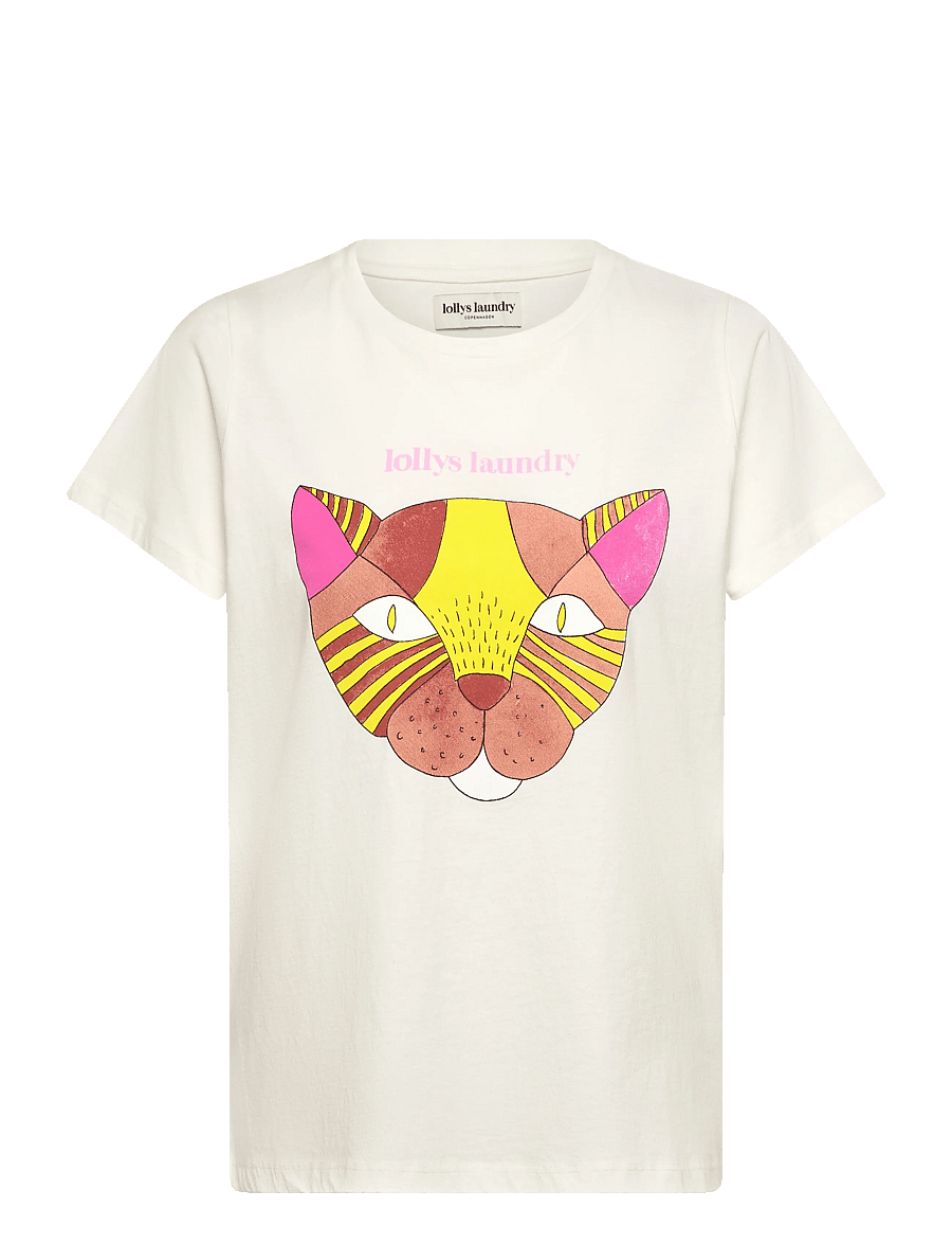 Lollys Laundry - RomaLL Cat Tee - t-shirts - white - 1