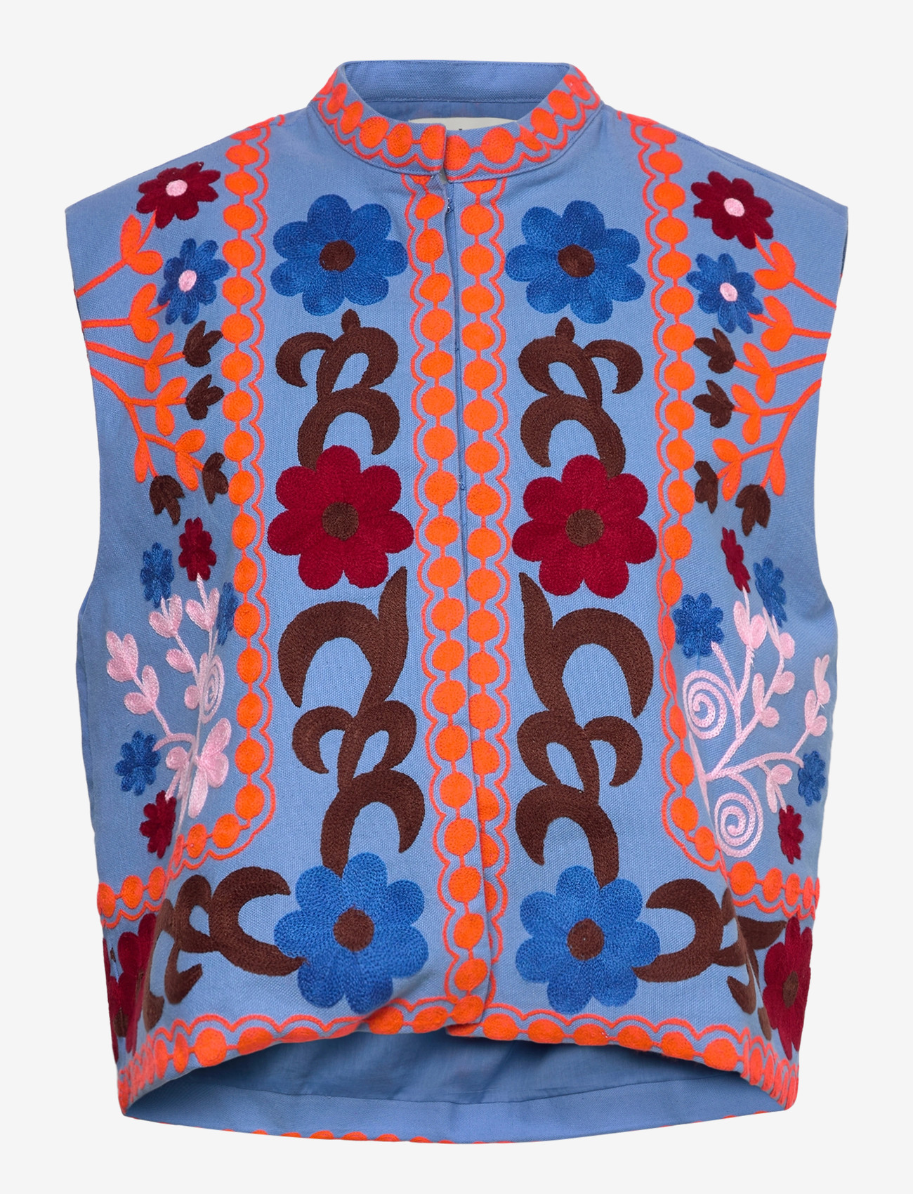 Lollys Laundry - BinLL Vest SL - frühlingsjacken - blue - 1