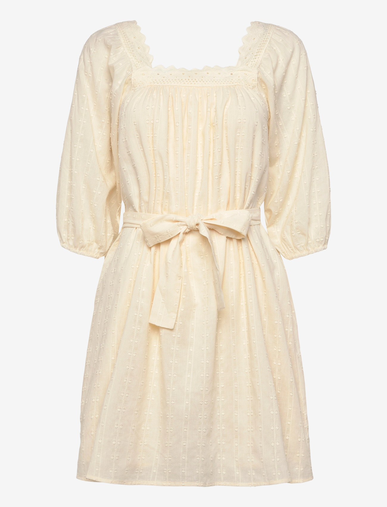 Lollys Laundry - SasharLL Short Dress SS - sommerkjoler - creme - 1