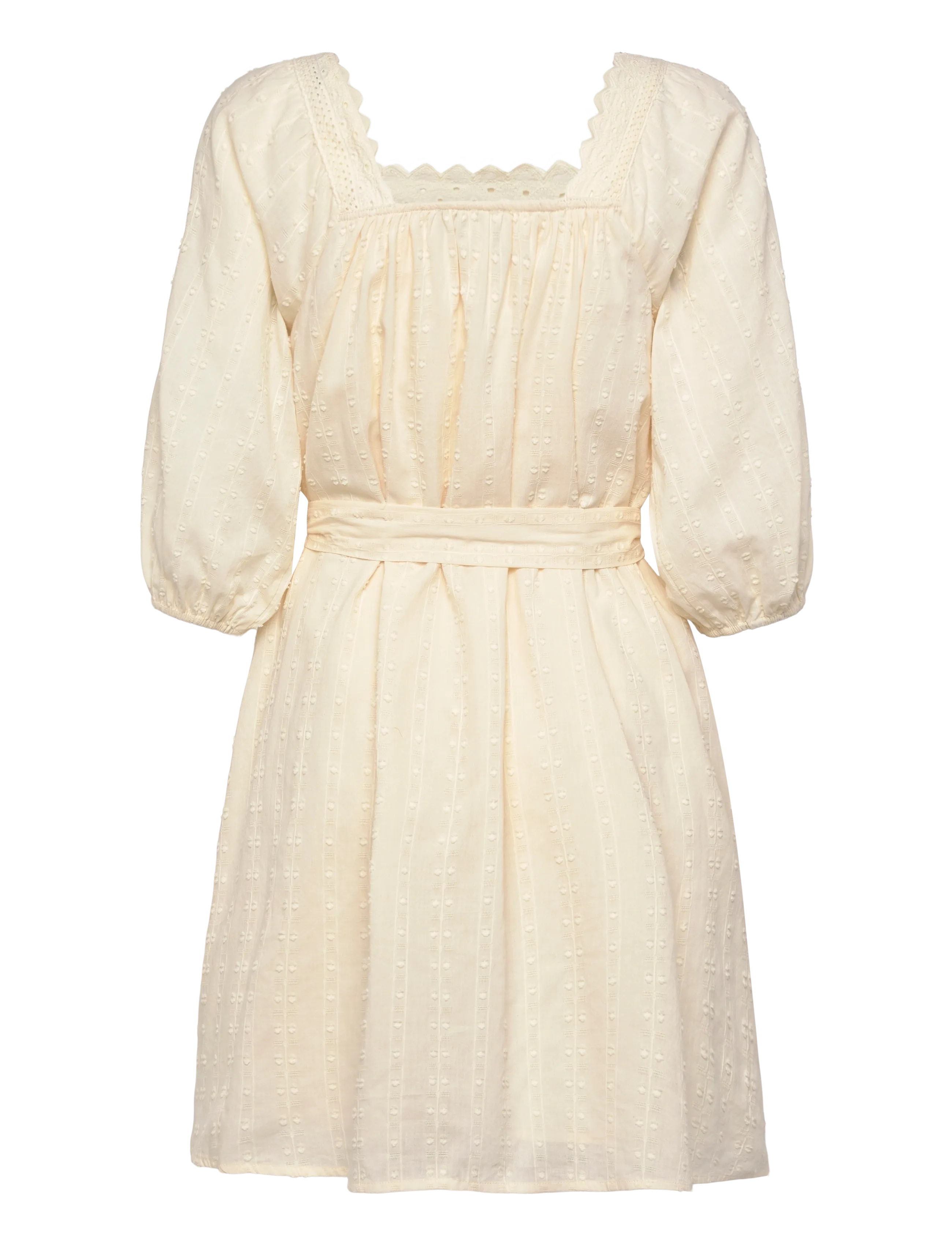 Lollys Laundry - SasharLL Short Dress SS - summer dresses - creme - 2