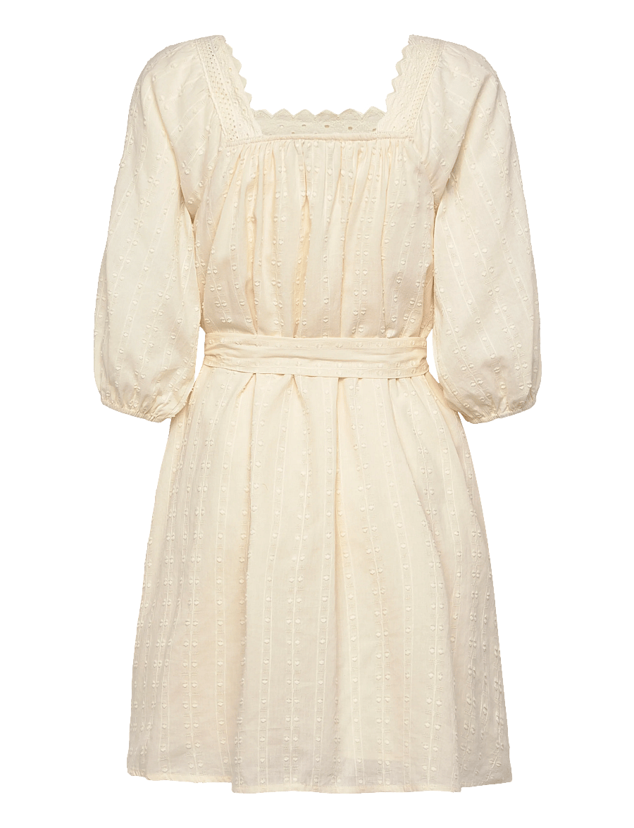 Lollys Laundry - SasharLL Short Dress SS - sommarklänningar - creme - 2