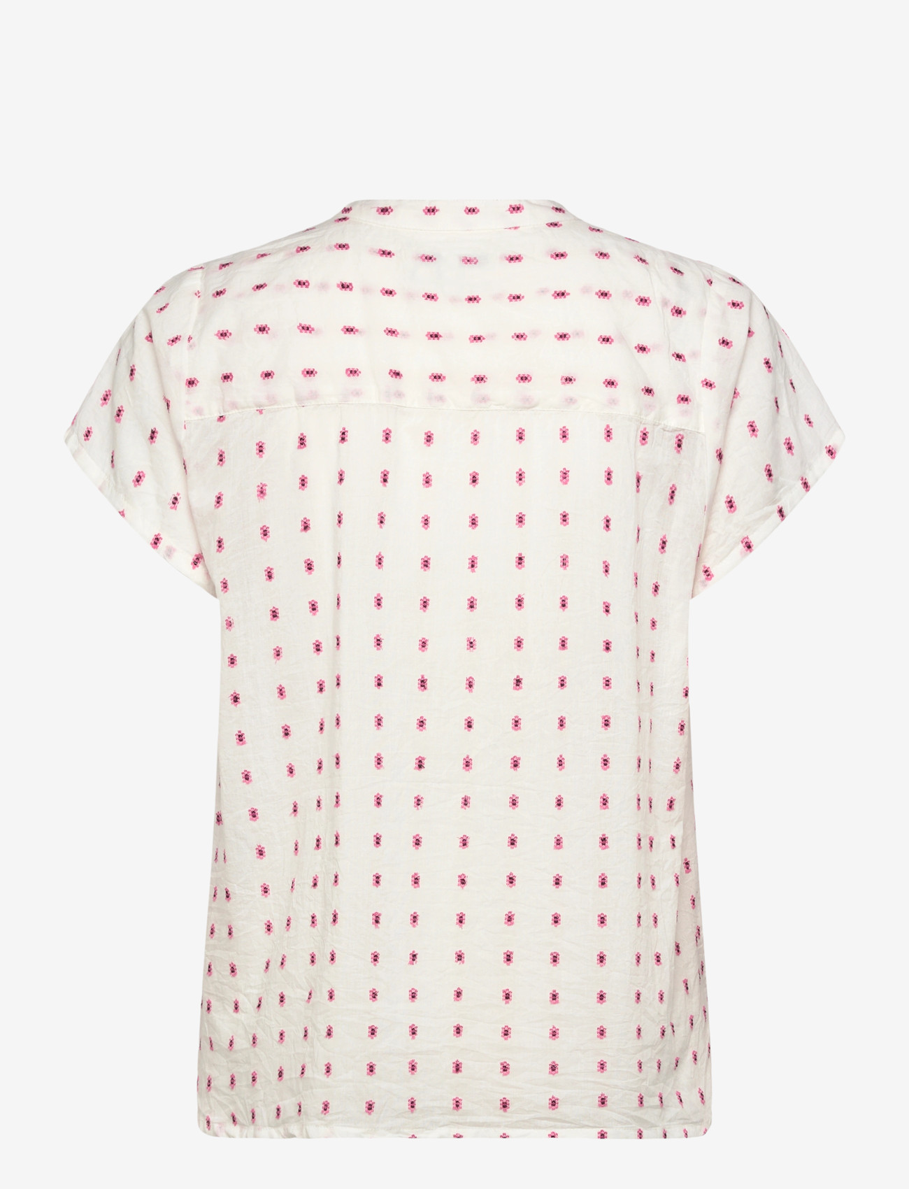 Lollys Laundry - HeatherLL blouse - kortærmede bluser - creme - 1