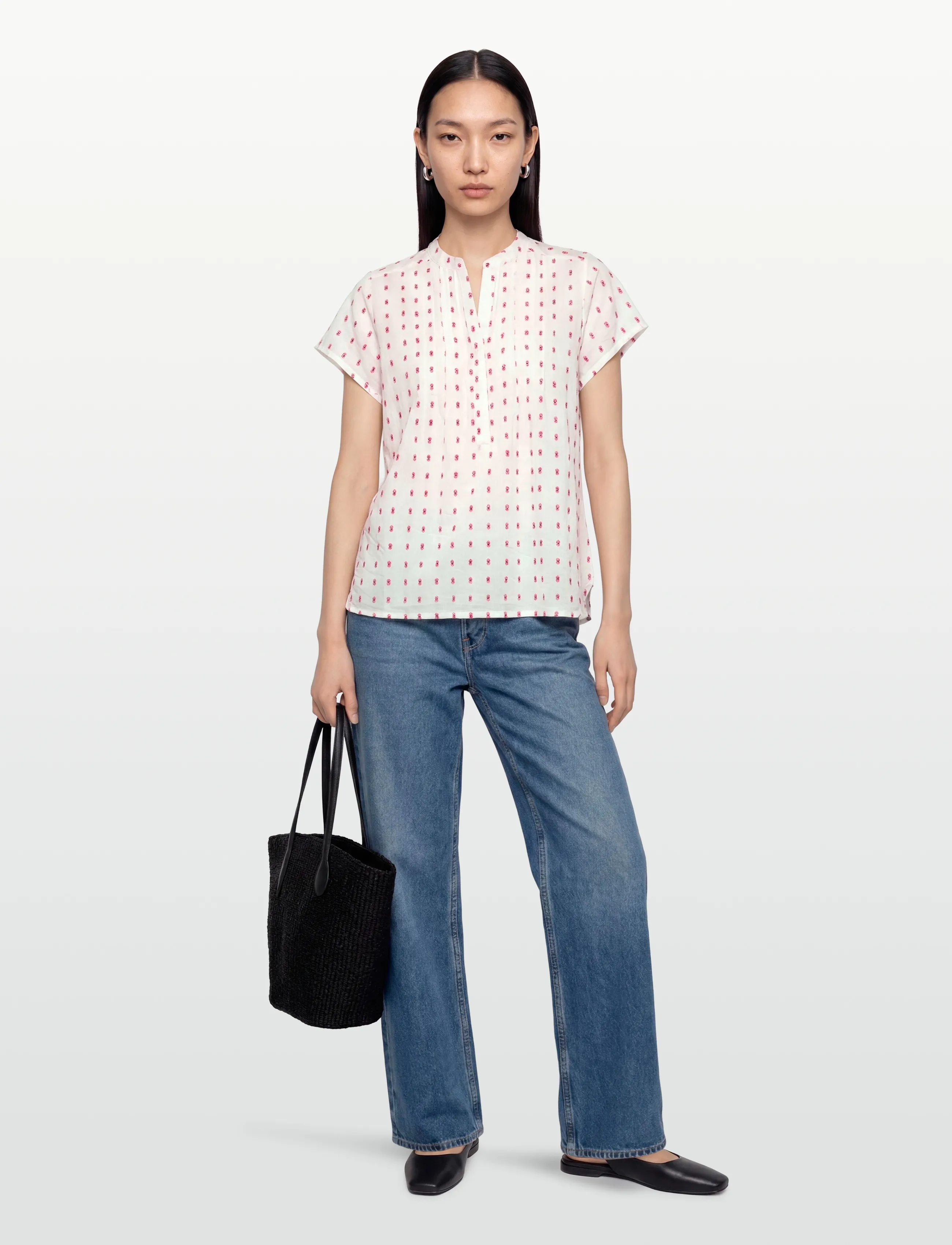 Lollys Laundry Heatherll Blouse, XL, Cream, Bluser > Kortærmede, Dame