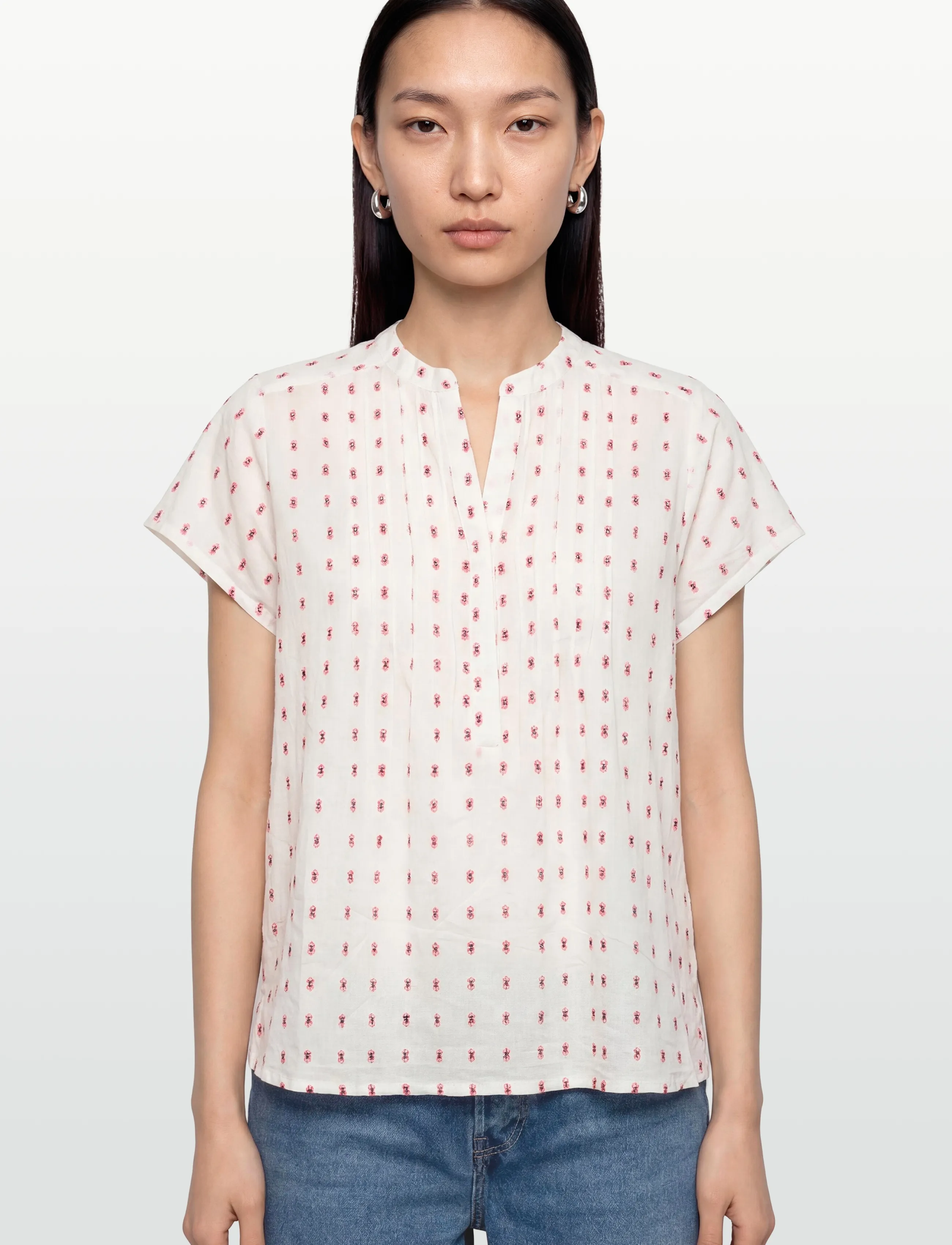 Lollys Laundry - HeatherLL blouse - lühikeste varrukatega pluusid - creme - 3
