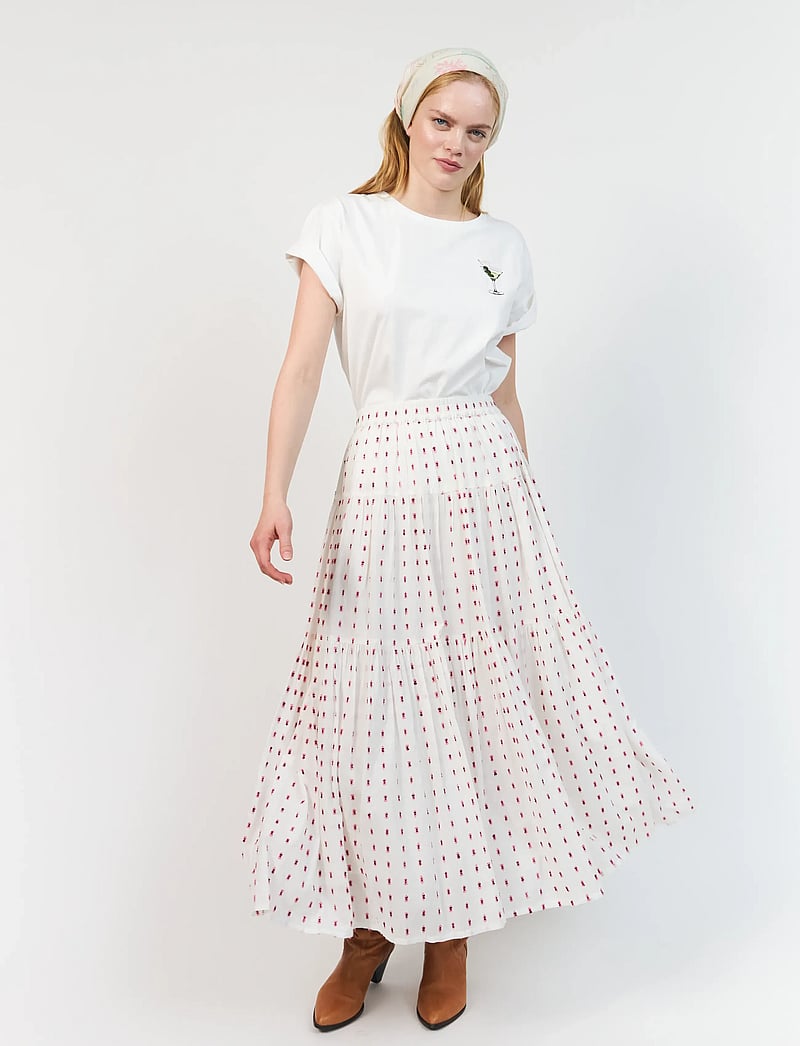 Lollys Laundry - SunsetLL Maxi Skirt - maxi röcke - creme - 0