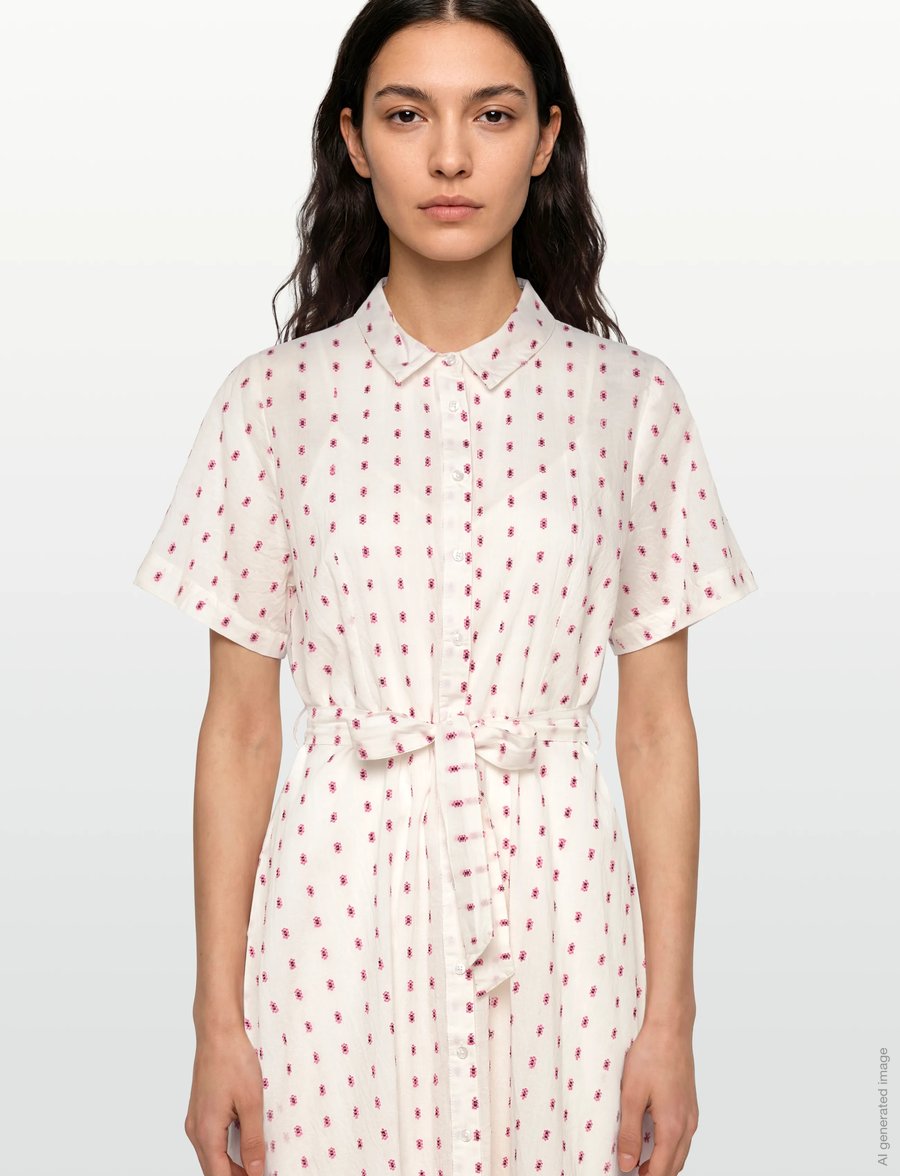 Lollys Laundry - BlakeLL Midi Dress - robes chemises - creme - 4