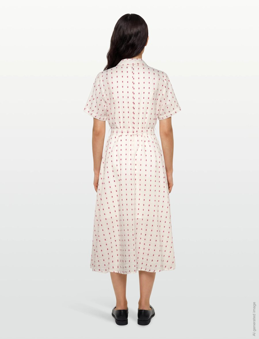 Lollys Laundry - BlakeLL Midi Dress - robes chemises - creme - 5