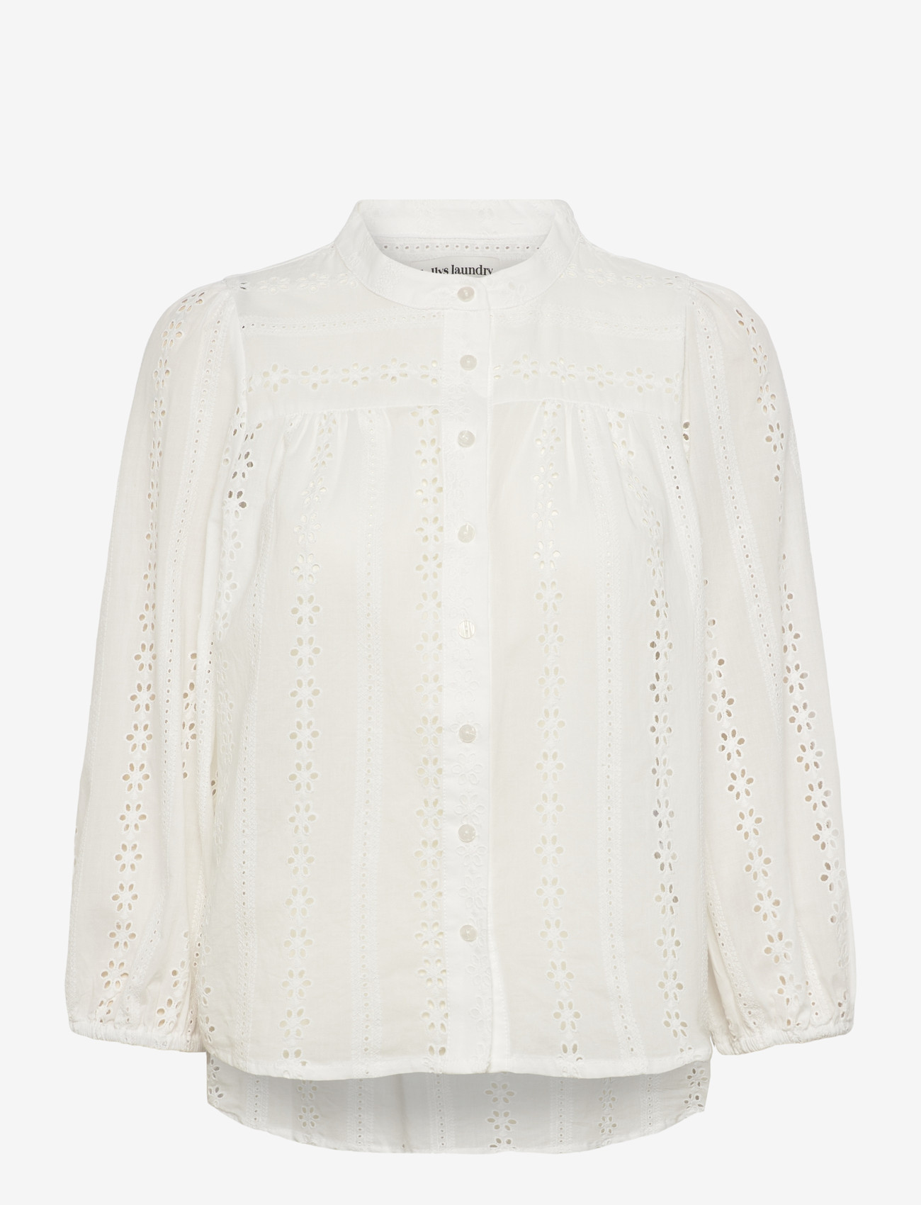 Lollys Laundry - JuneLL Shirt 3/4 - kortärmade skjortor - white - 1