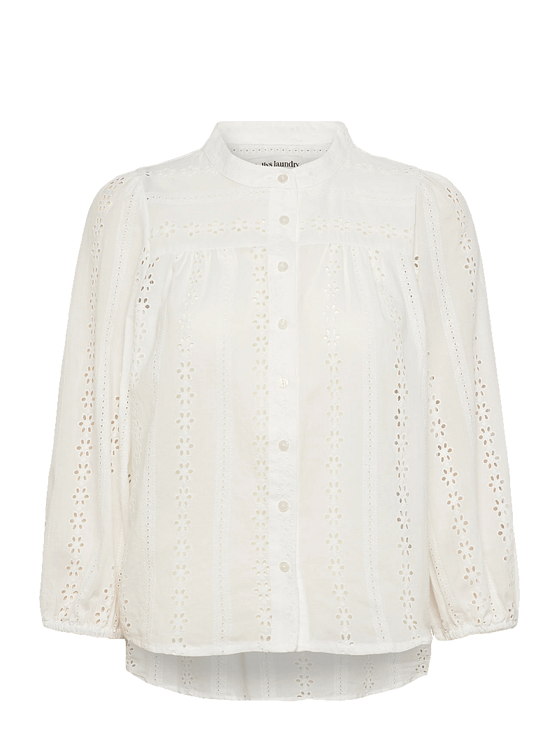 Lollys Laundry - JuneLL Shirt 3/4 - kortärmade skjortor - white - 1