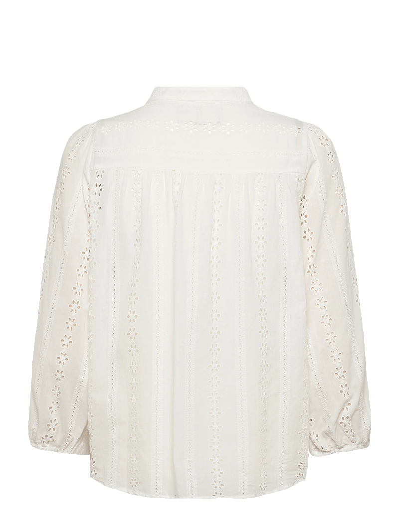 Lollys Laundry - JuneLL Shirt 3/4 - kortärmade skjortor - white - 2