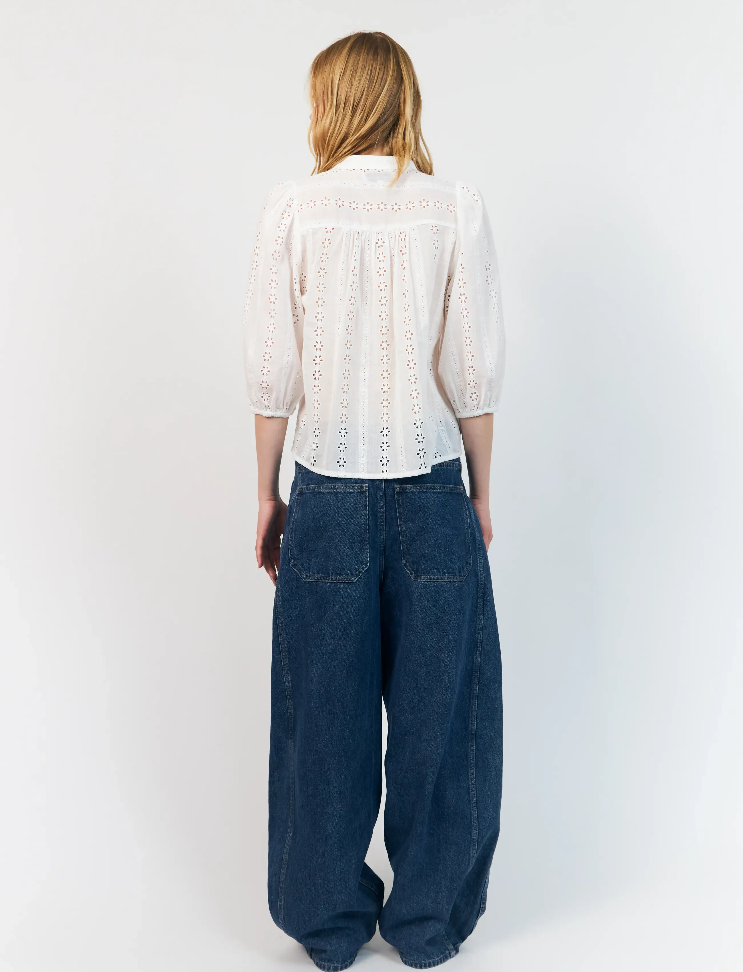 Lollys Laundry - JuneLL Shirt 3/4 - short-sleeved shirts - white - 3