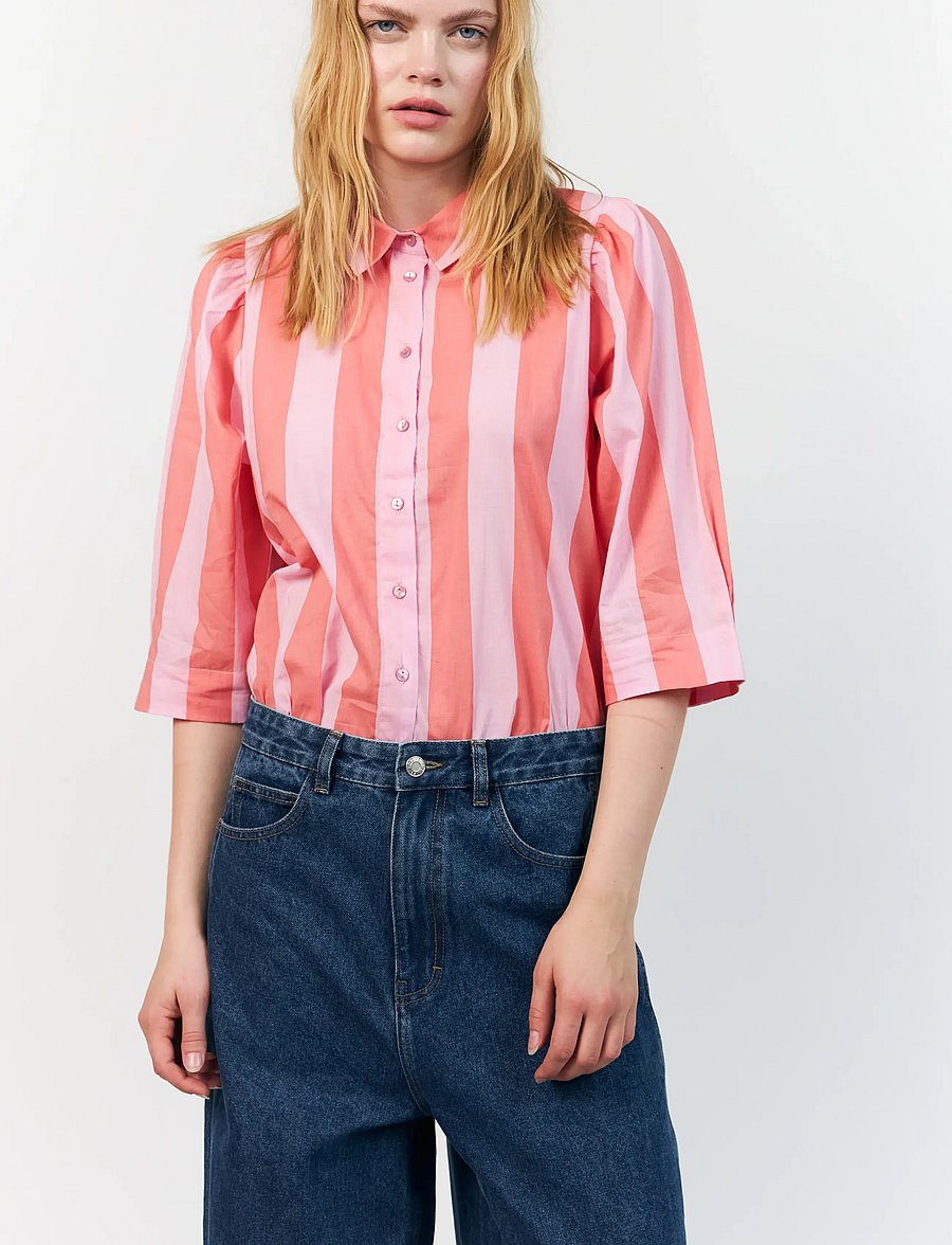 Lollys Laundry - BonoLL Shirt - kortærmede skjorter - light pink - 0