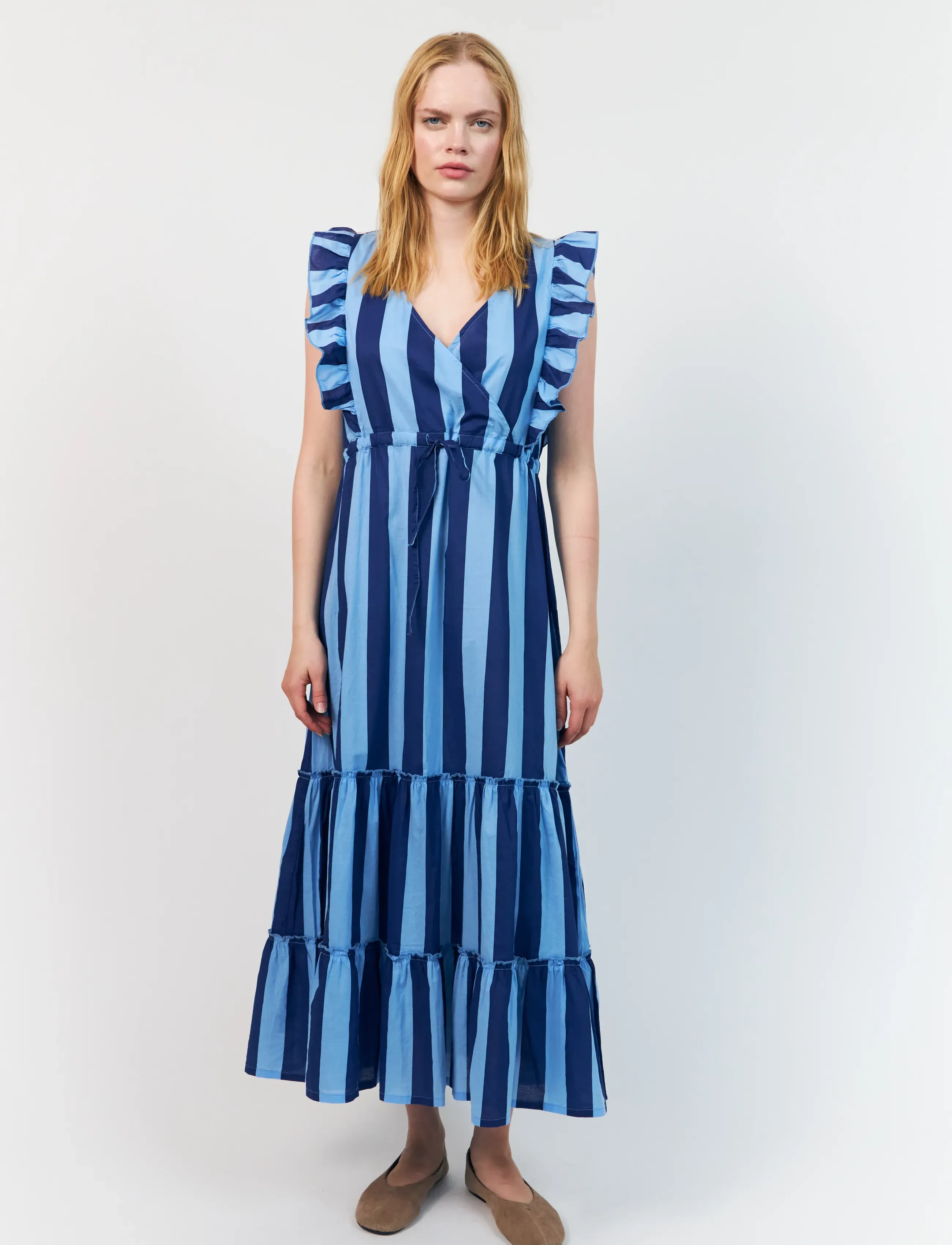 Lollys Laundry Samoll Midi Dress, M, Multi/patterned, Kjoler > Knælange Og Midi, Dame