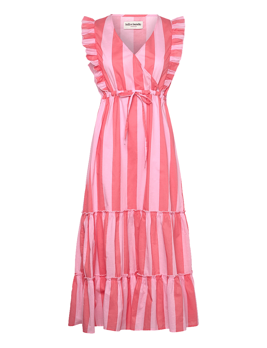 Lollys Laundry - SamoLL Midi Dress - sommarklänningar - light pink - 1