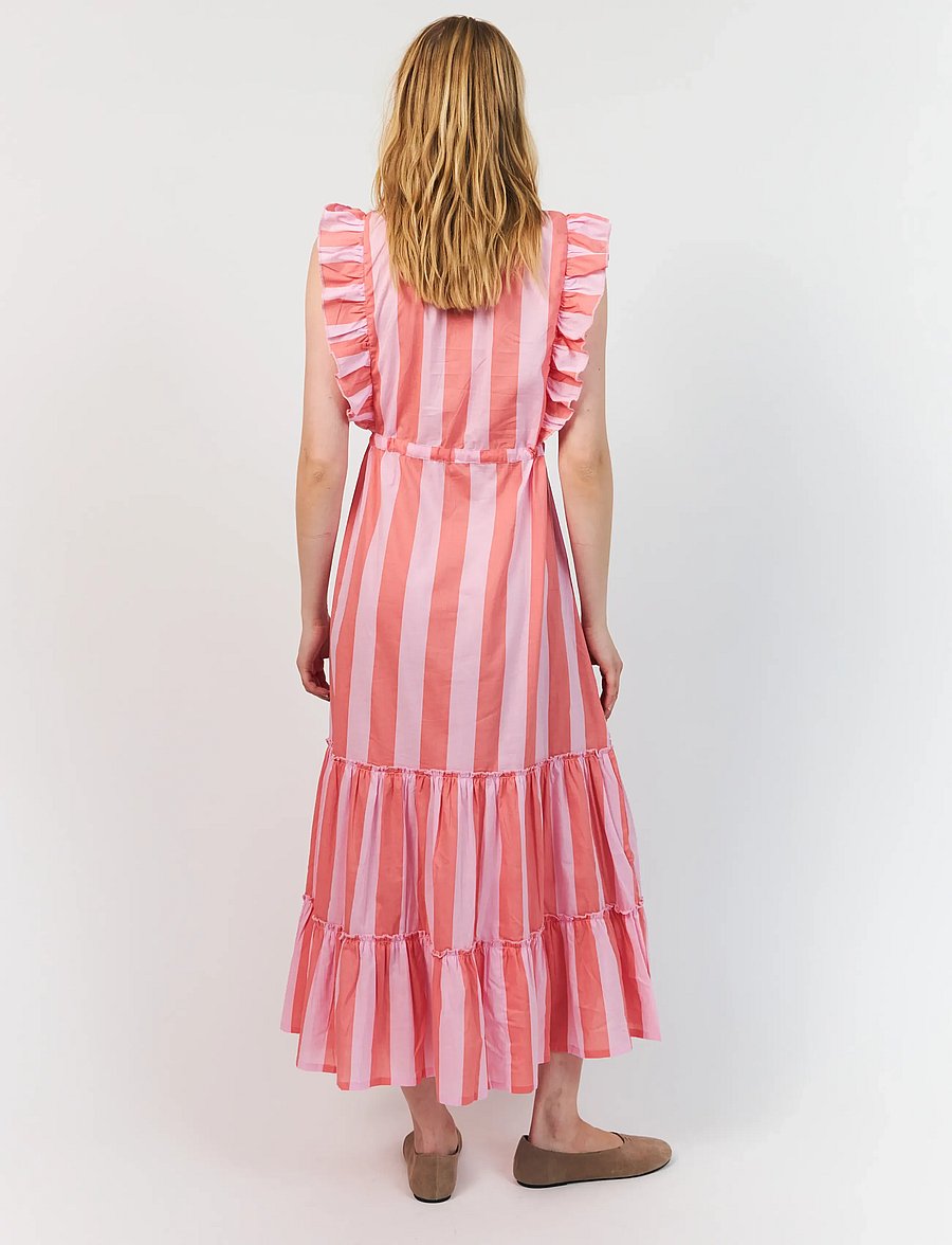 Lollys Laundry - SamoLL Midi Dress - sommarklänningar - light pink - 3