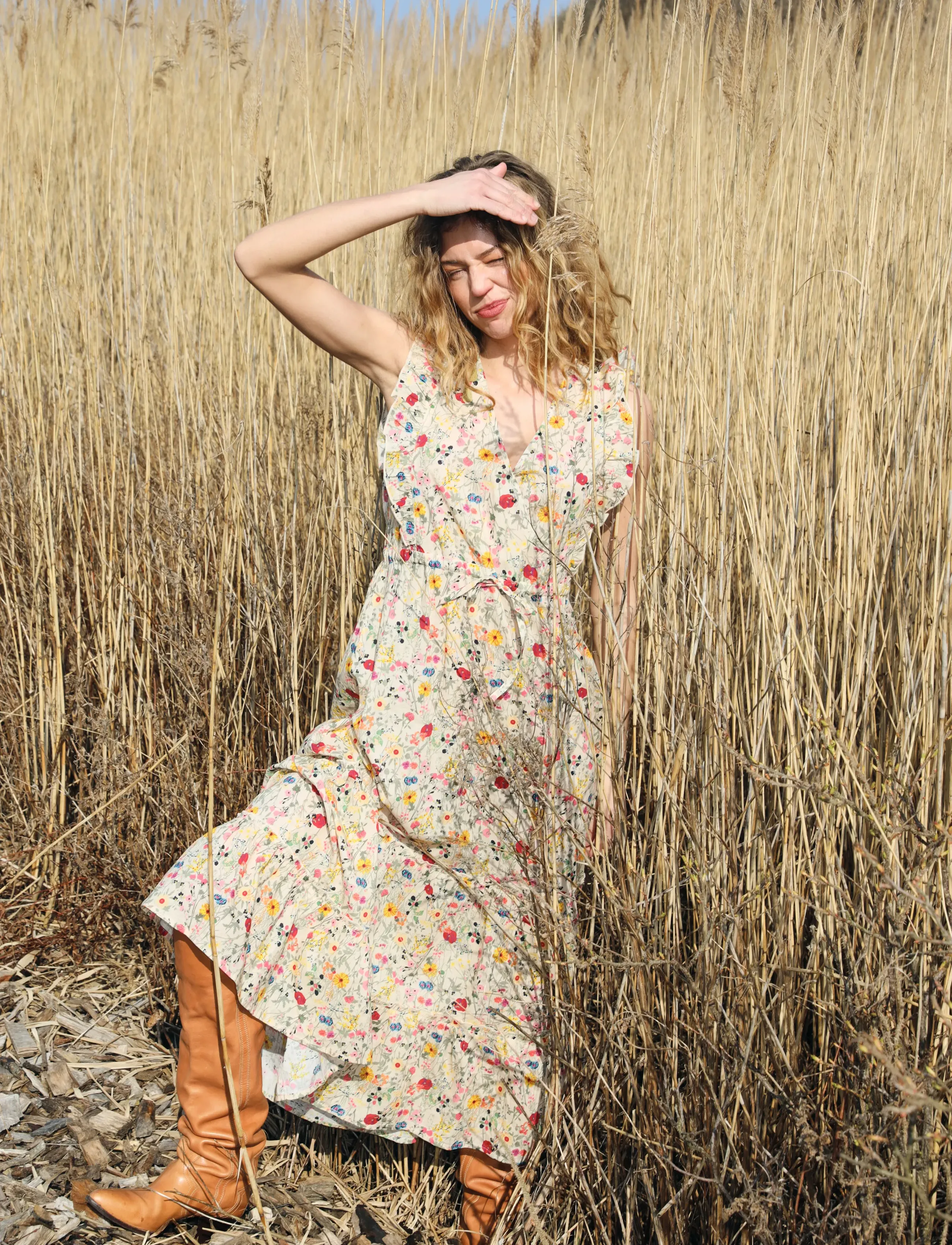 Lollys Laundry - SamoLL Midi Dress SL - maksimekot - flower print - 3