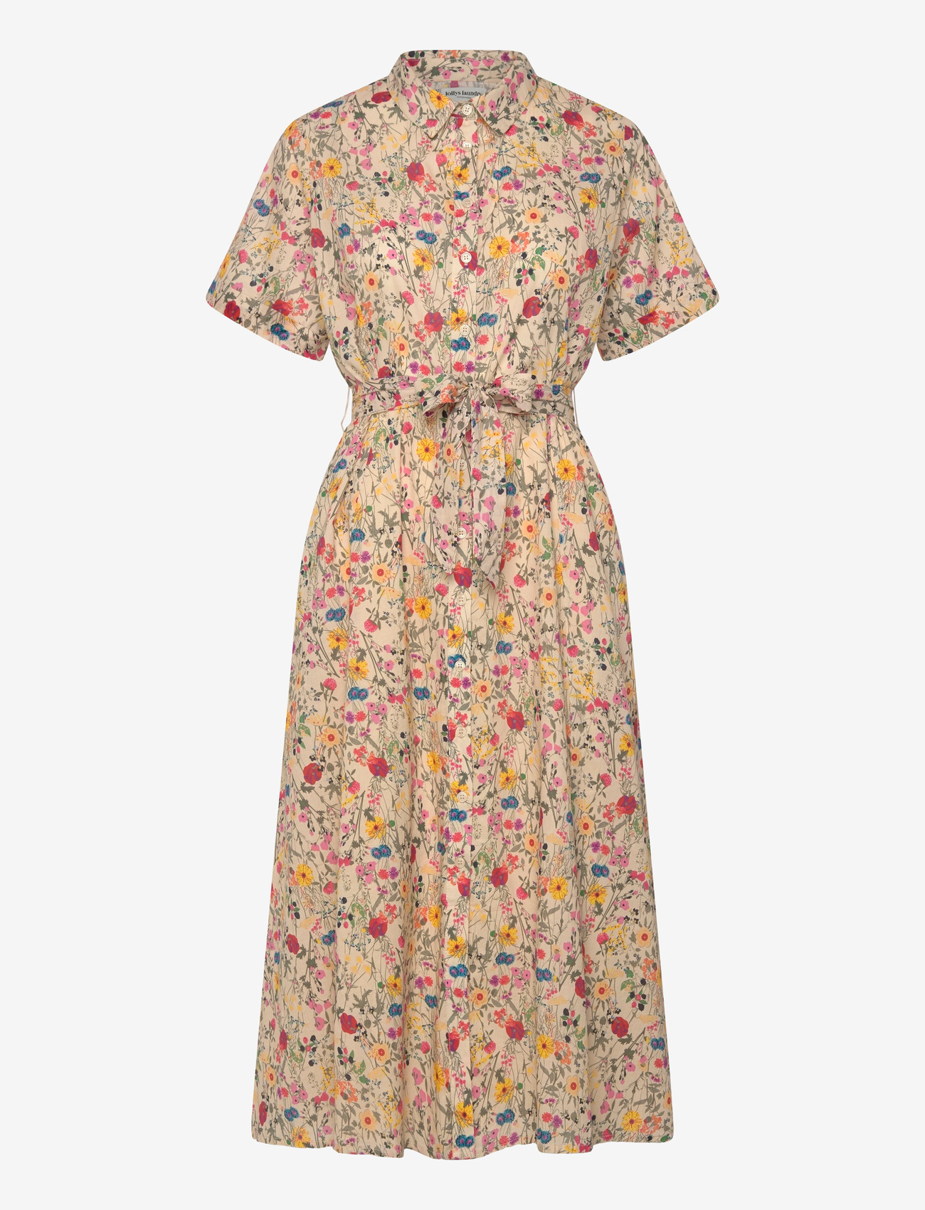 Lollys Laundry - BlakeLL Midi Dress SS - suvekleidid - flower print - 1