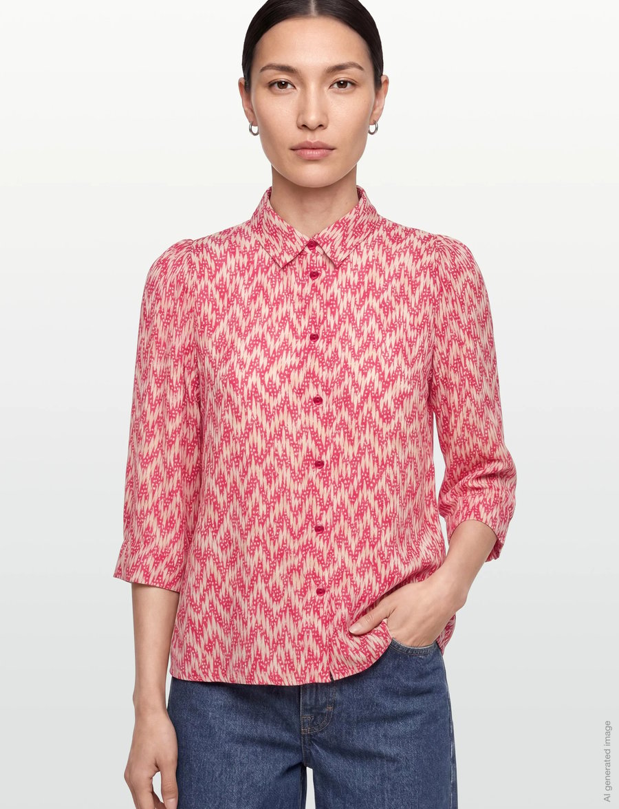 Lollys Laundry - BonoLL Shirt SS - kurzärmlige hemden - pink - 3