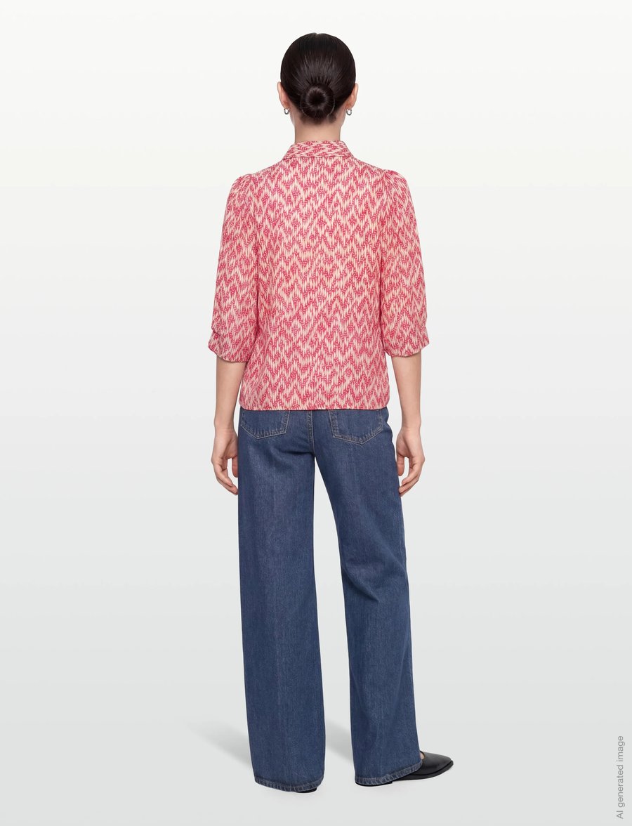 Lollys Laundry - BonoLL Shirt SS - kurzärmlige hemden - pink - 4
