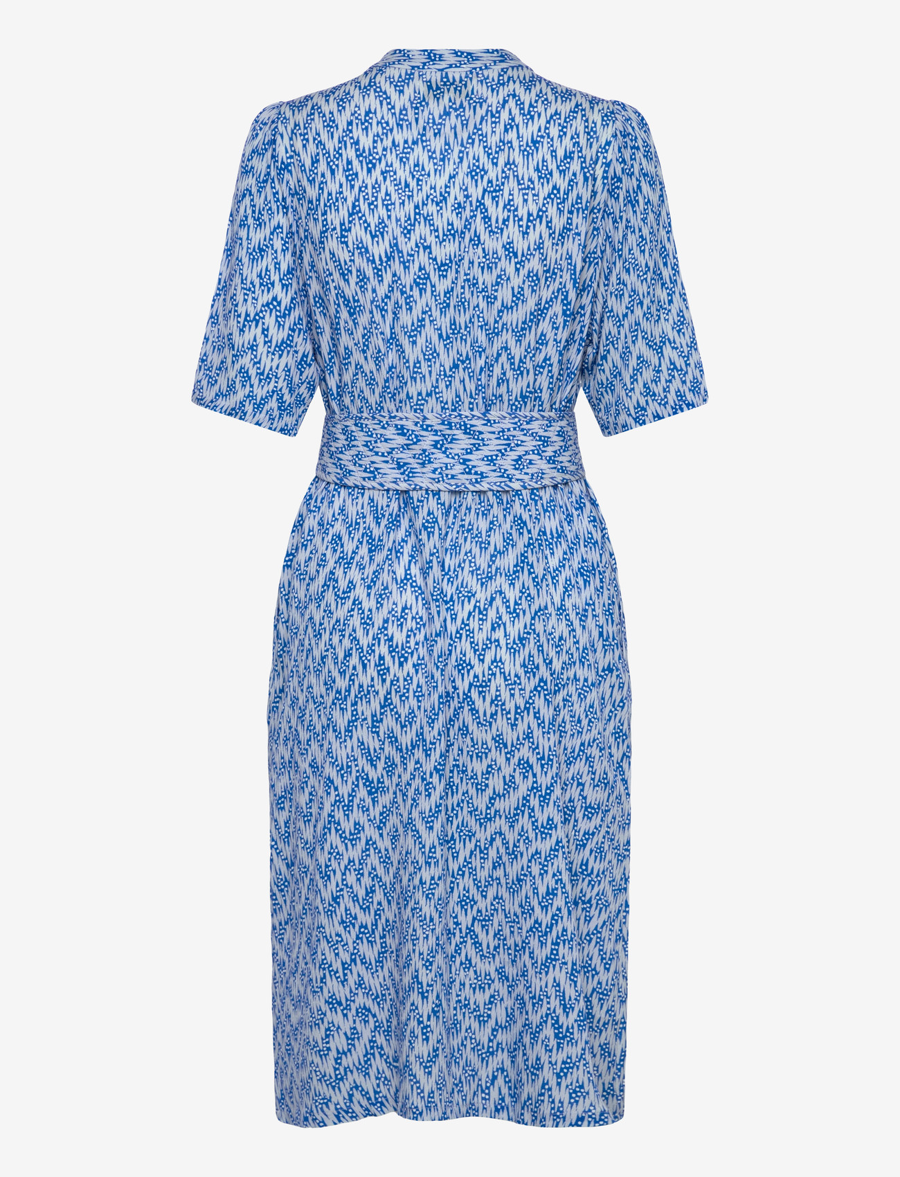 Lollys Laundry - MataLL Midi Dress SS - shirt dresses - blue - 1