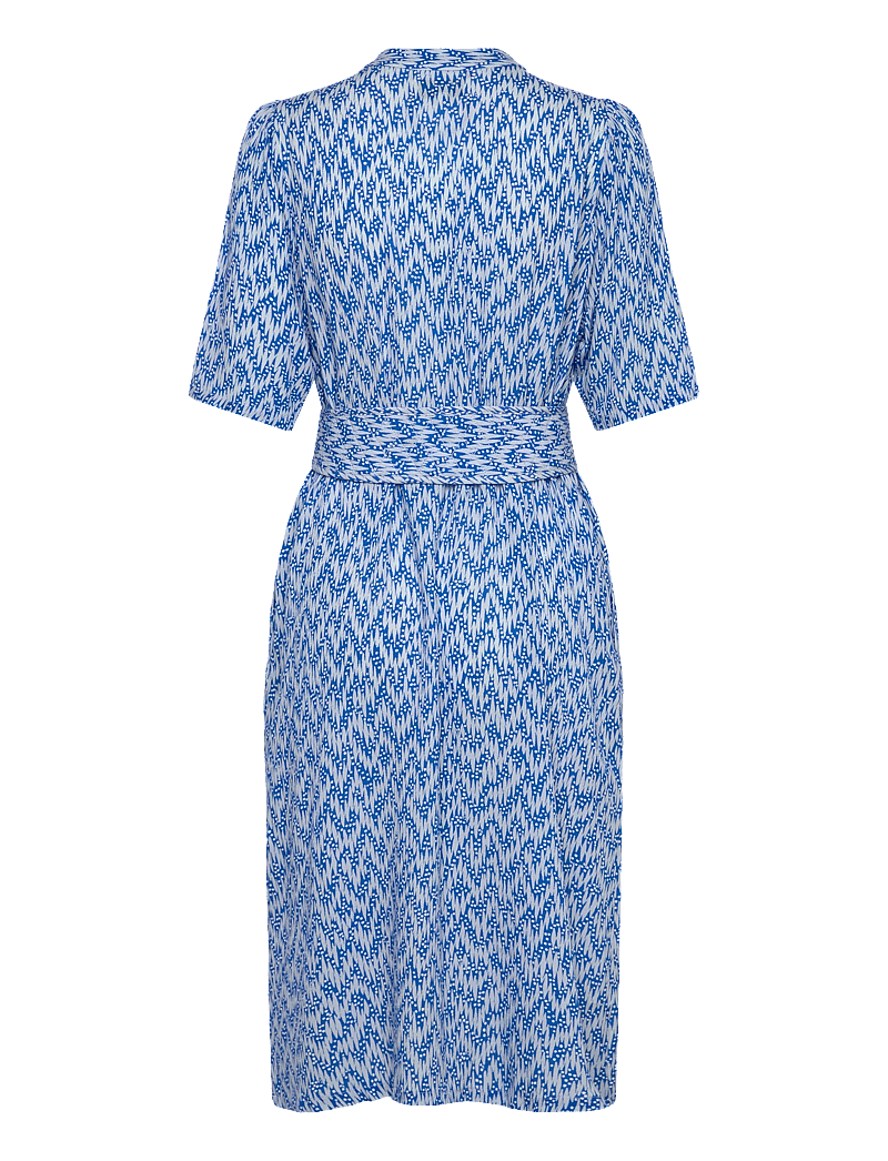 Lollys Laundry - MataLL Midi Dress SS - shirt dresses - blue - 1