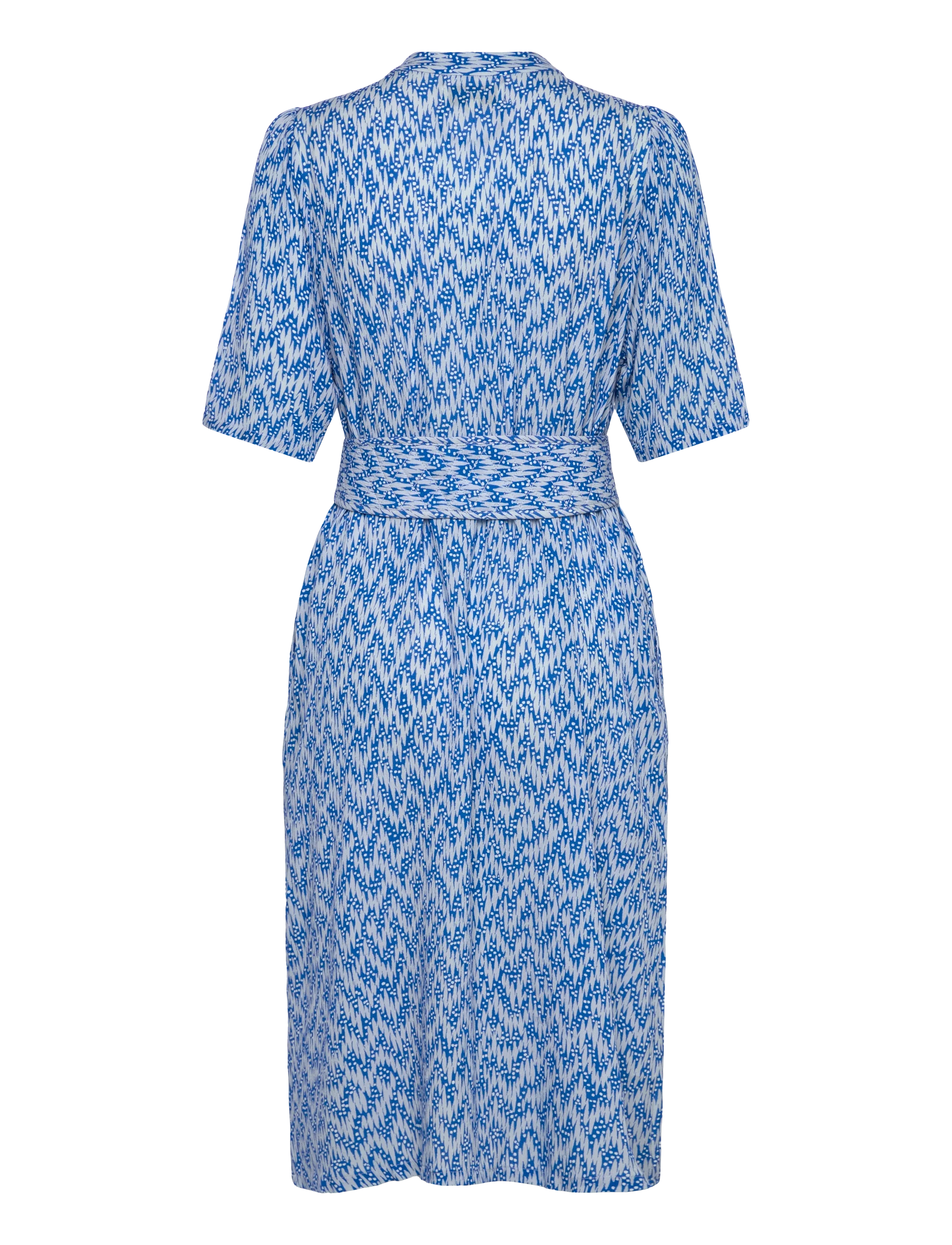 Lollys Laundry - MataLL Midi Dress SS - shirt dresses - blue - 2