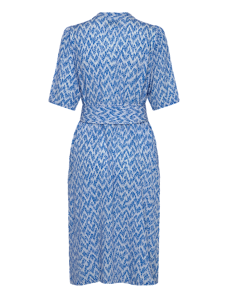 Lollys Laundry - MataLL Midi Dress SS - särkkleidid - blue - 2