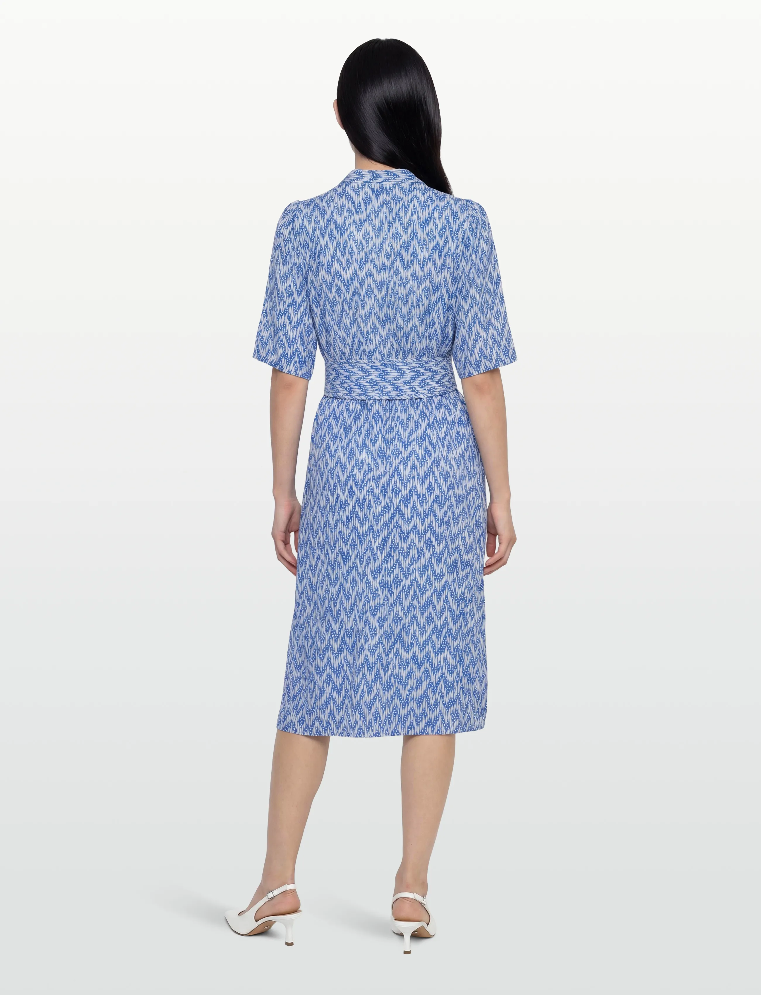 Lollys Laundry - MataLL Midi Dress SS - shirt dresses - blue - 4