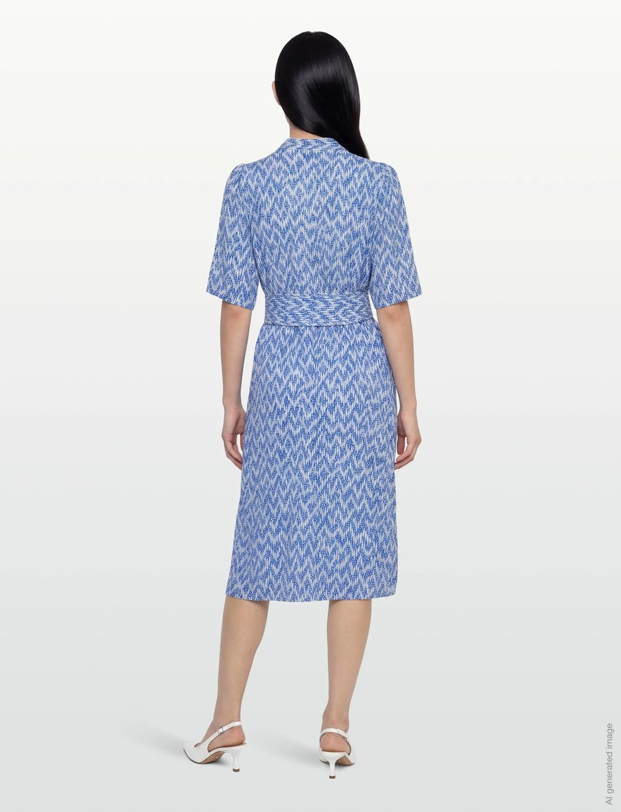 Lollys Laundry - MataLL Midi Dress SS - särkkleidid - blue - 4