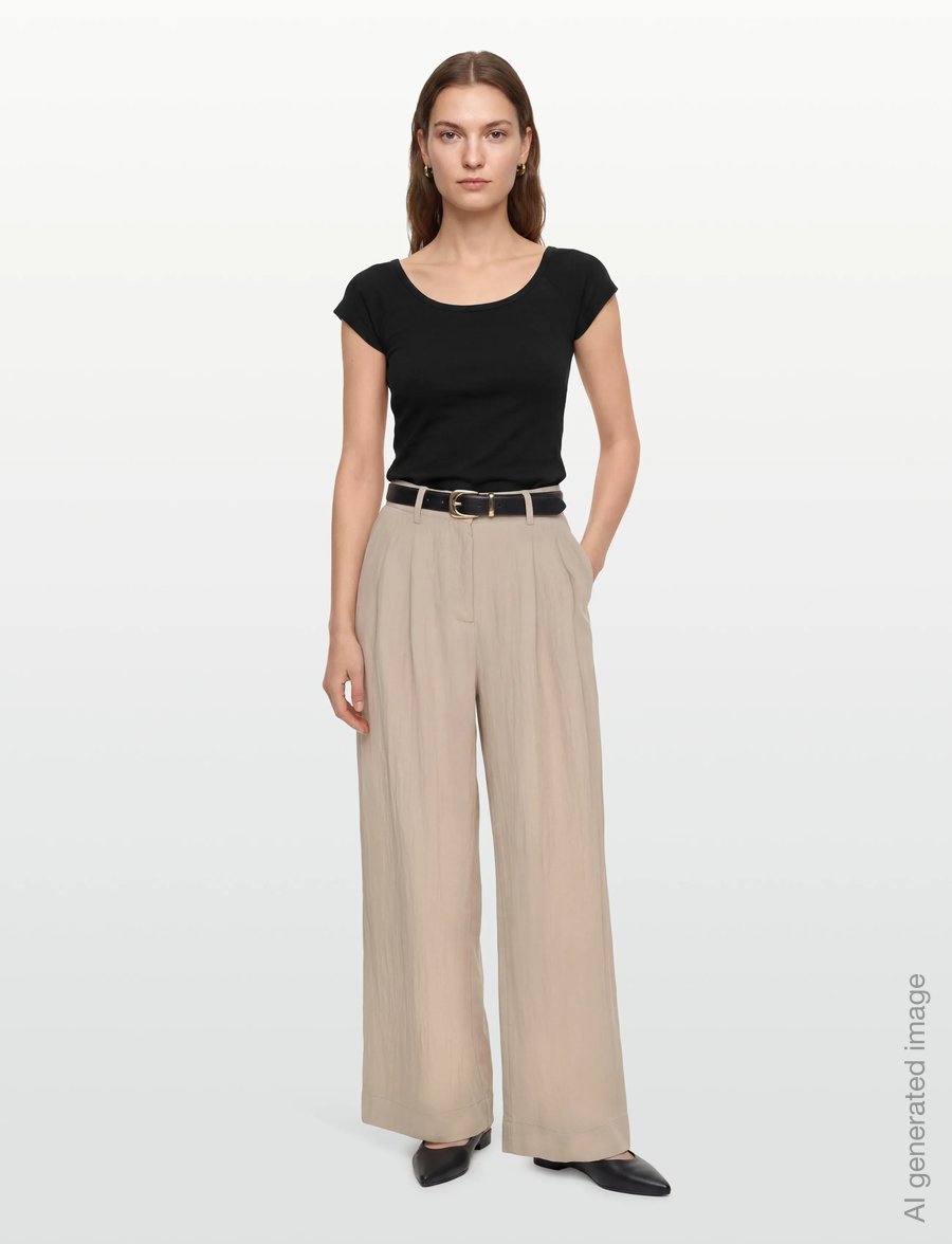Lollys Laundry - MiloLL Pants - culottes-housut - beige - 0