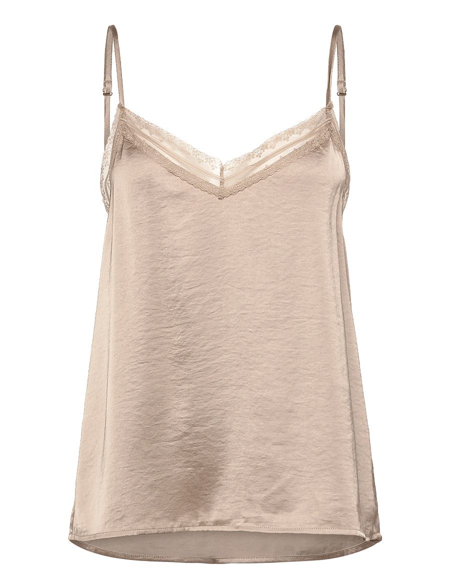 Lollys Laundry - VianeLL Top - linnen - beige - 1