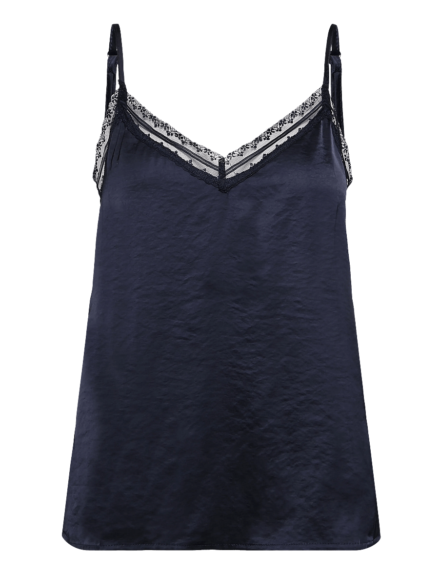 Lollys Laundry - VianeLL Top - Ärmellose tops - dark blue - 1