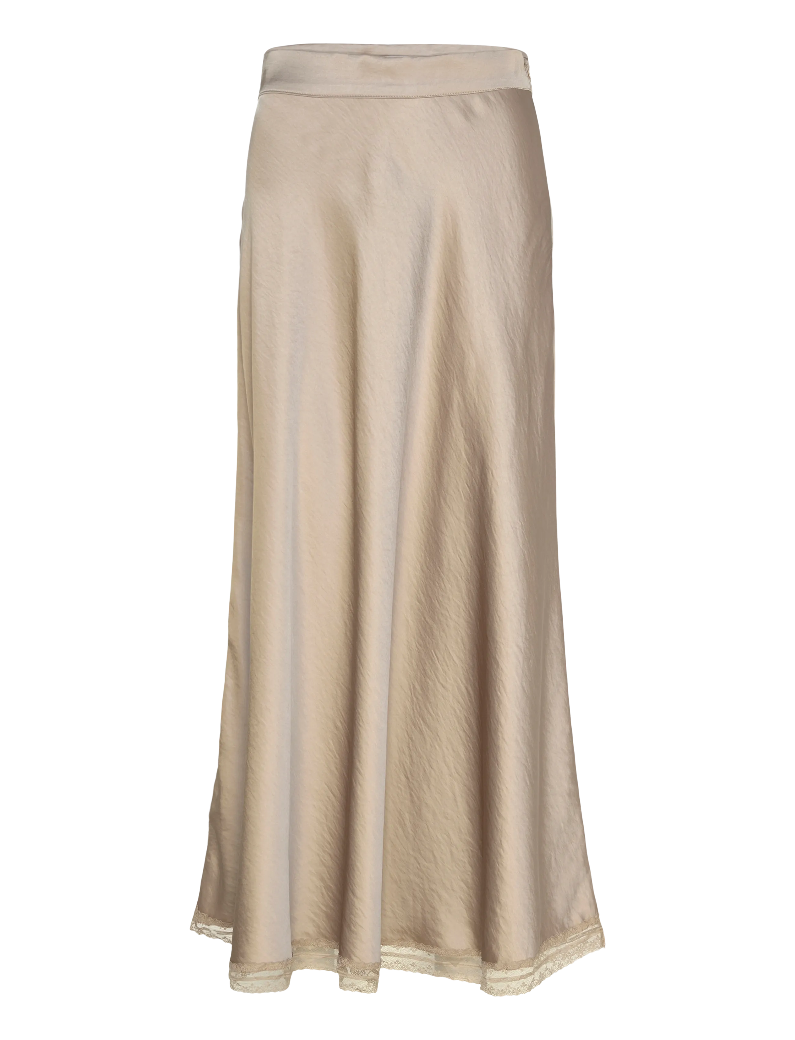 Lollys Laundry MioLL Midi Skirt - Svārki - BEIGE / beige