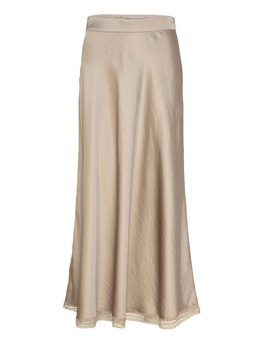Lollys Laundry - MioLL Midi Skirt - maxi röcke - beige - 1