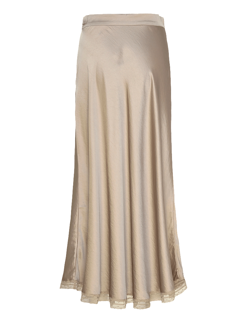 Lollys Laundry - MioLL Midi Skirt - maxi nederdele - beige - 2