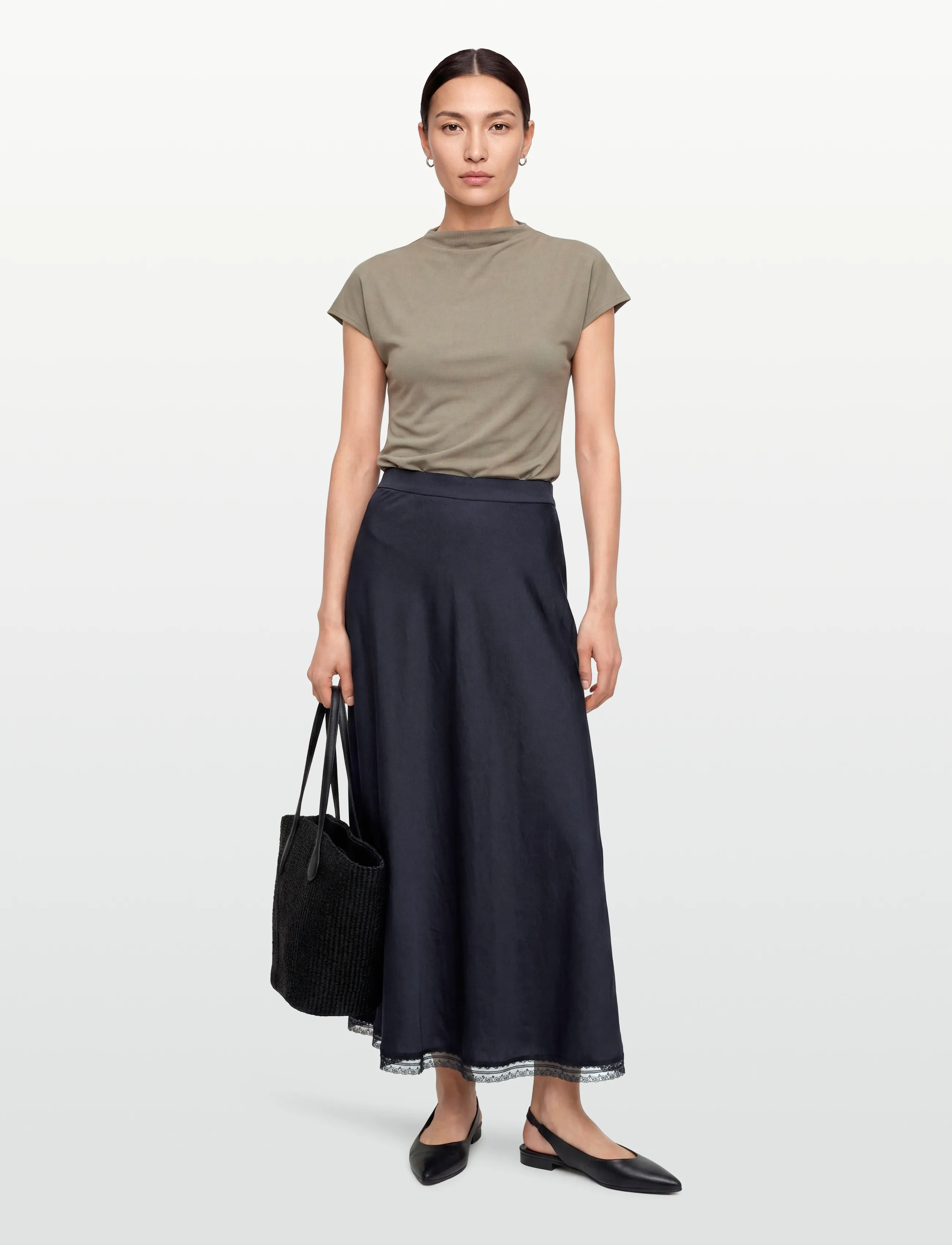 Lollys Laundry MioLL Midi Skirt - Nederdele - DARK BLUE / navy