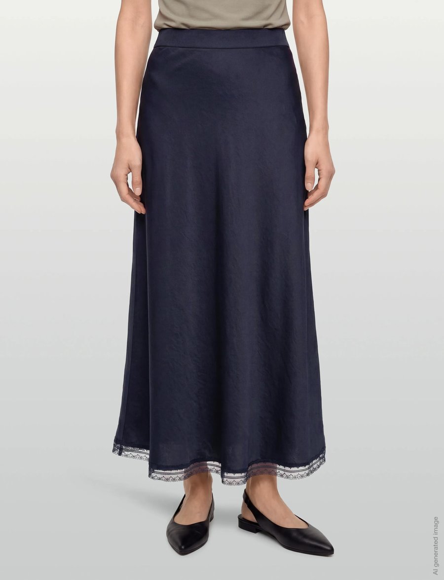 Lollys Laundry - MioLL Midi Skirt - maksiseelikud - dark blue - 3