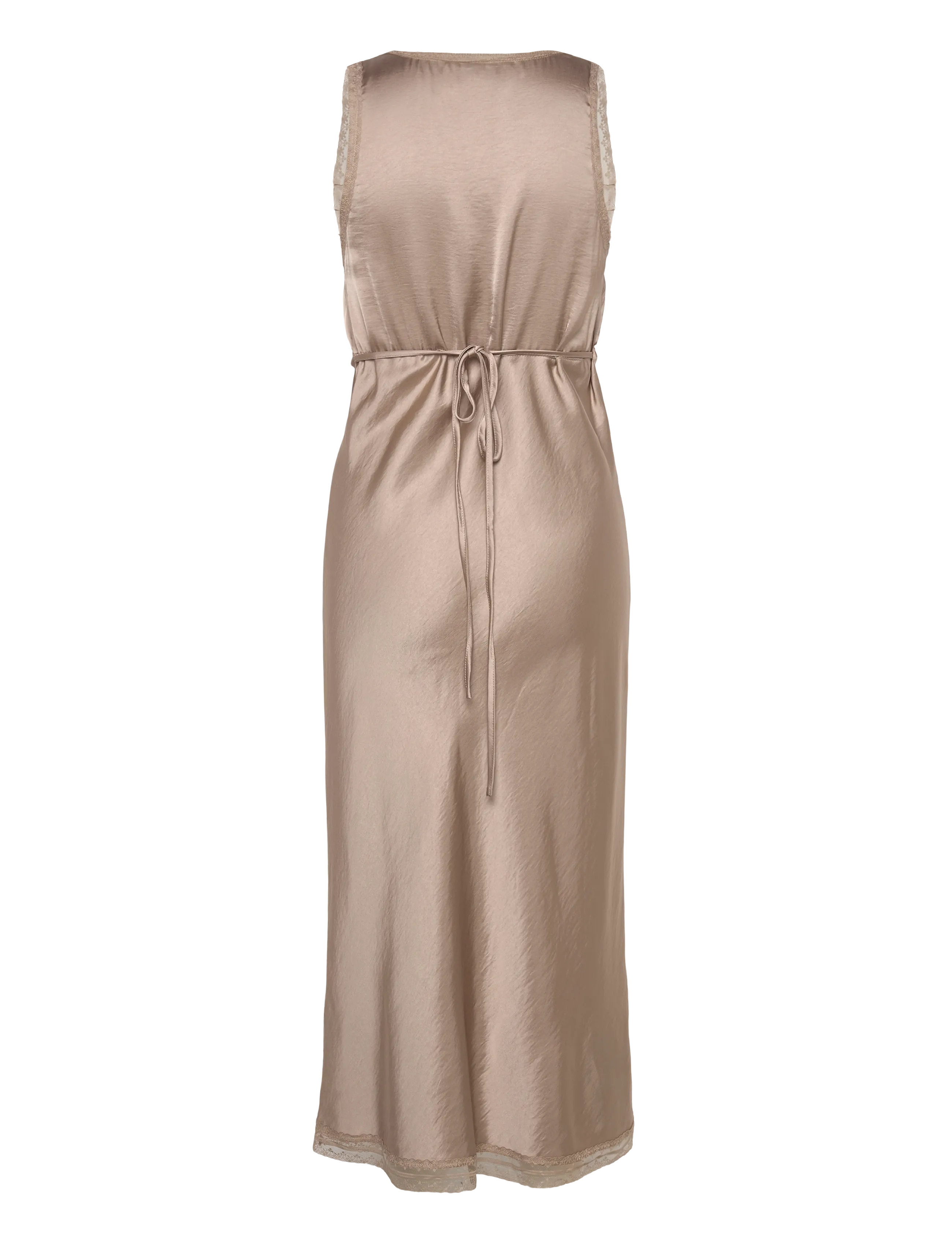 Lollys Laundry - ClariLL Midi Dress SL - slip dresses - beige - 2
