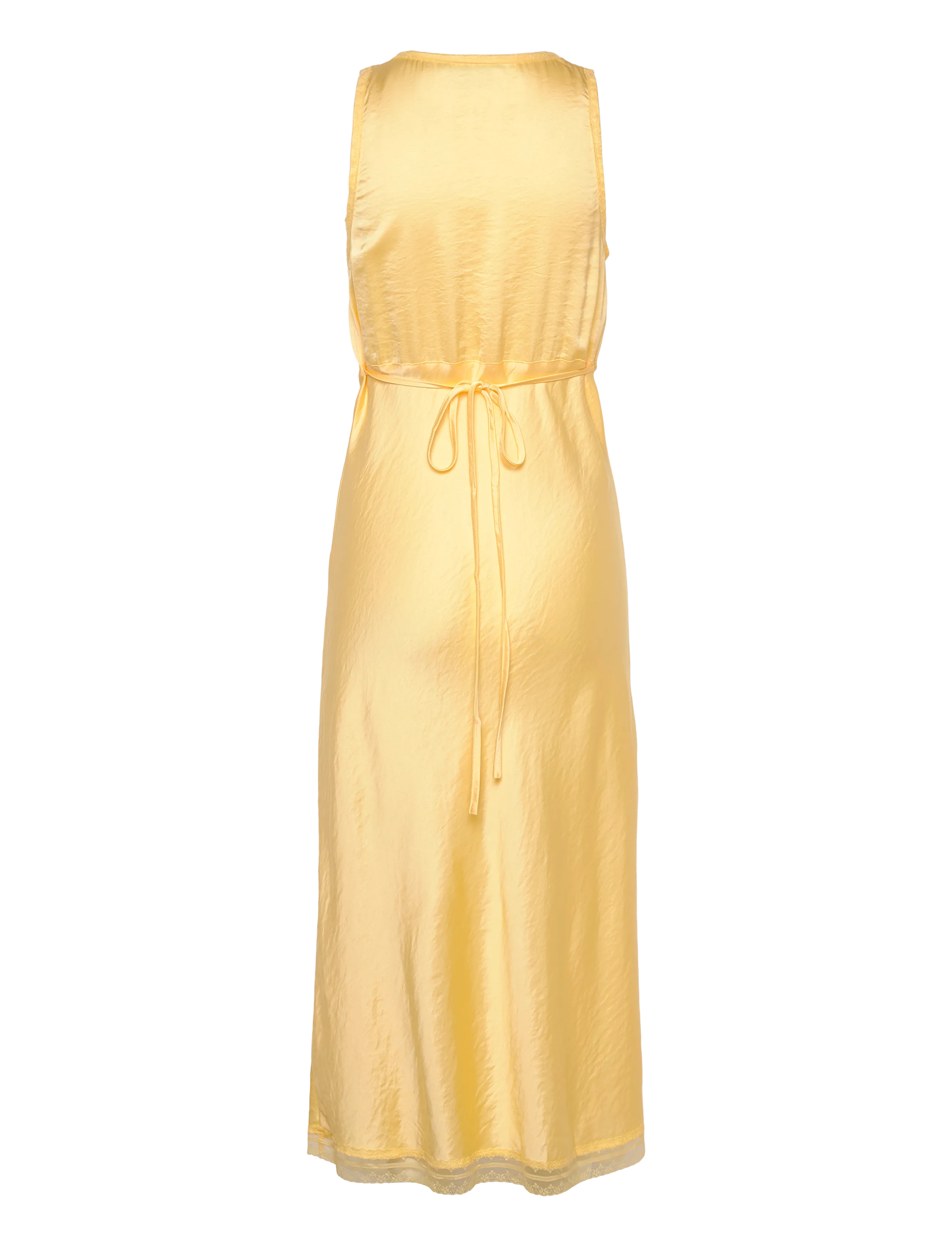 Lollys Laundry - ClariLL Midi Dress SL - slip dresses - light yellow - 2