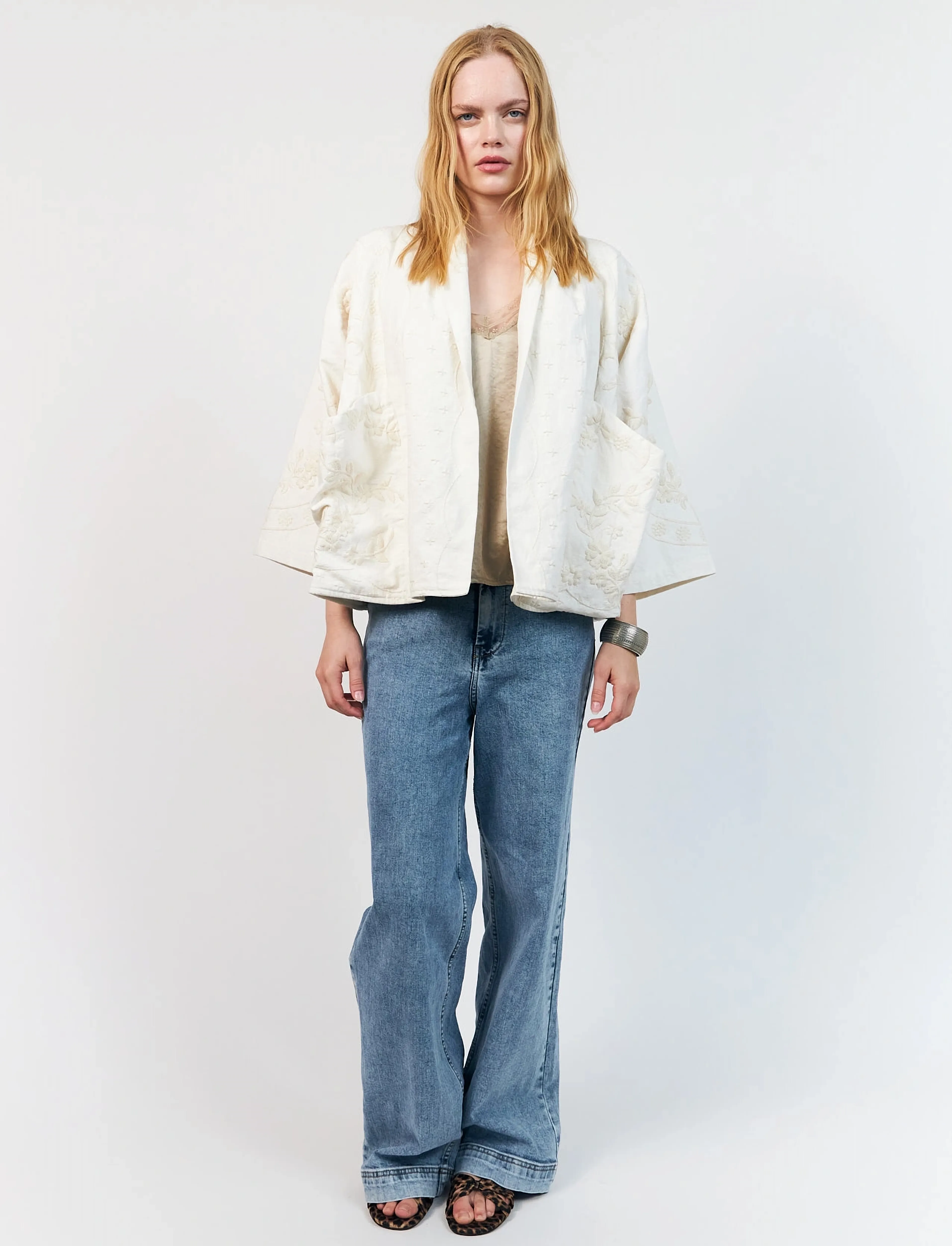 Lollys Laundry Rumill Jacket Ls, S, Jackets, Creme - Light-summer Jacket, Frauen