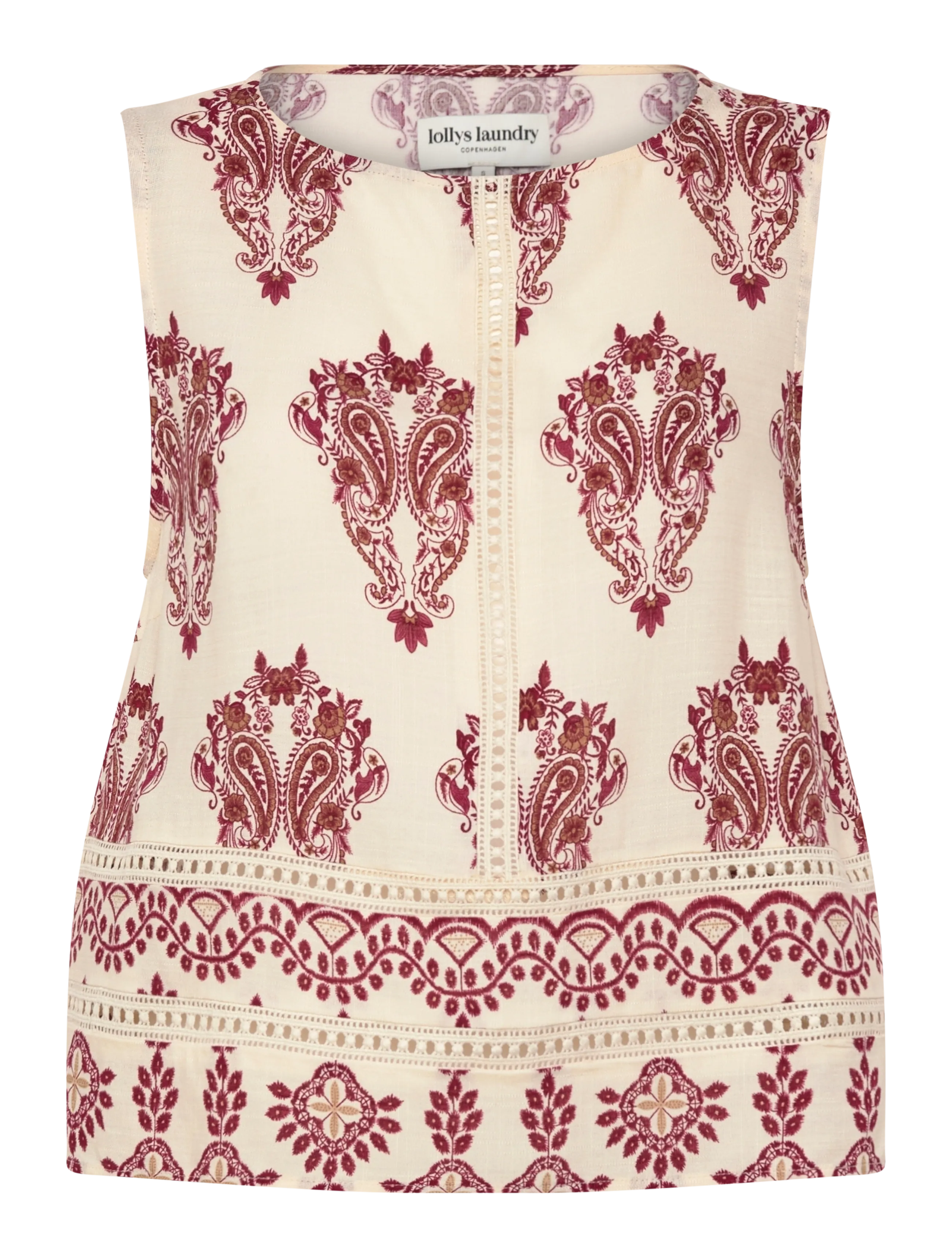 Lollys Laundry PiaLL Top SL - Hverdags stil - CREME / cream